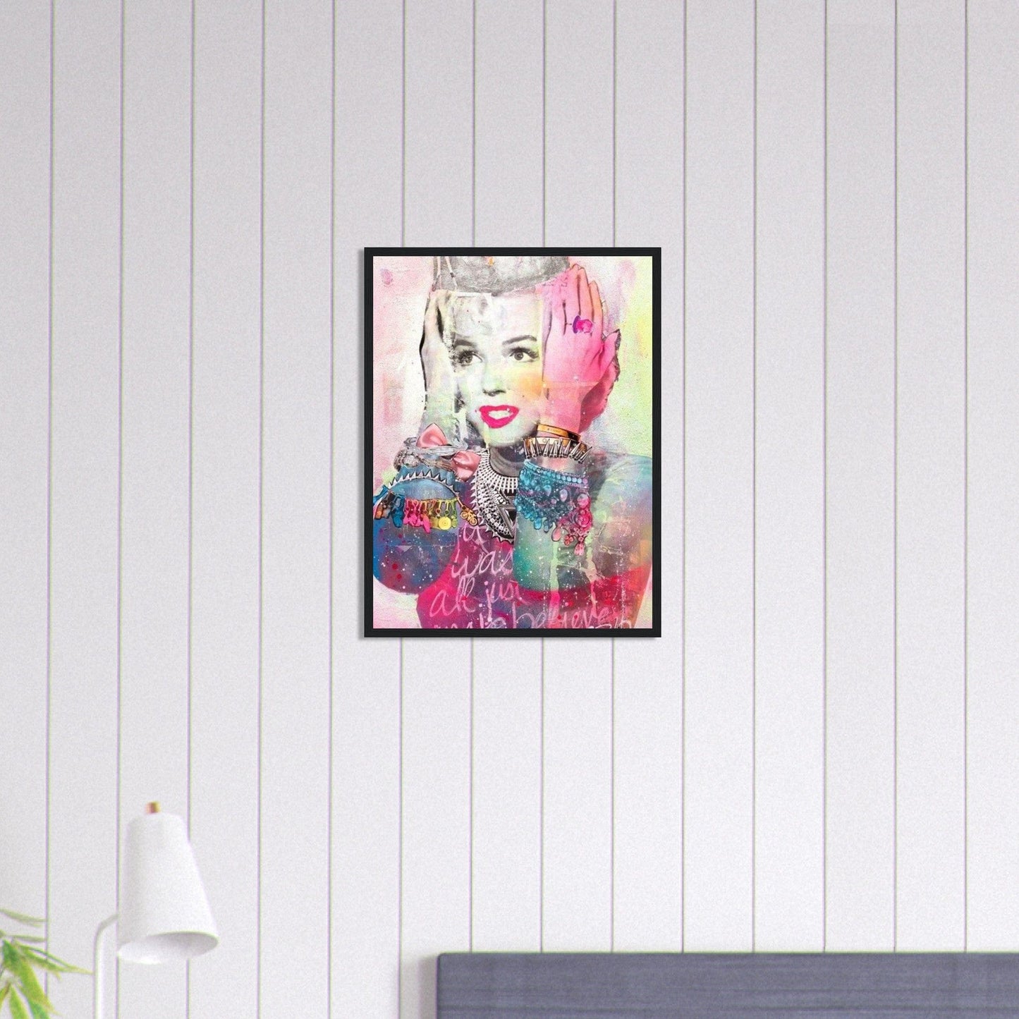 Canvanation Print Material 45x60 cm / 18x24″ Tableau Femme Street Art