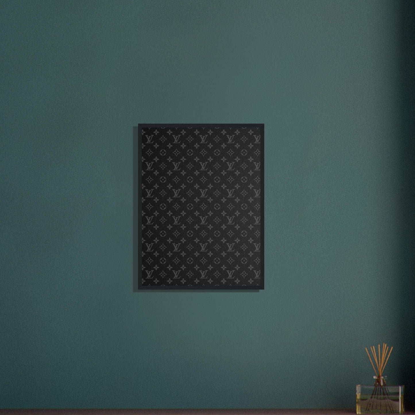 Canvanation Print Material Tableau Marque De Luxe Louis Vuitton Noir