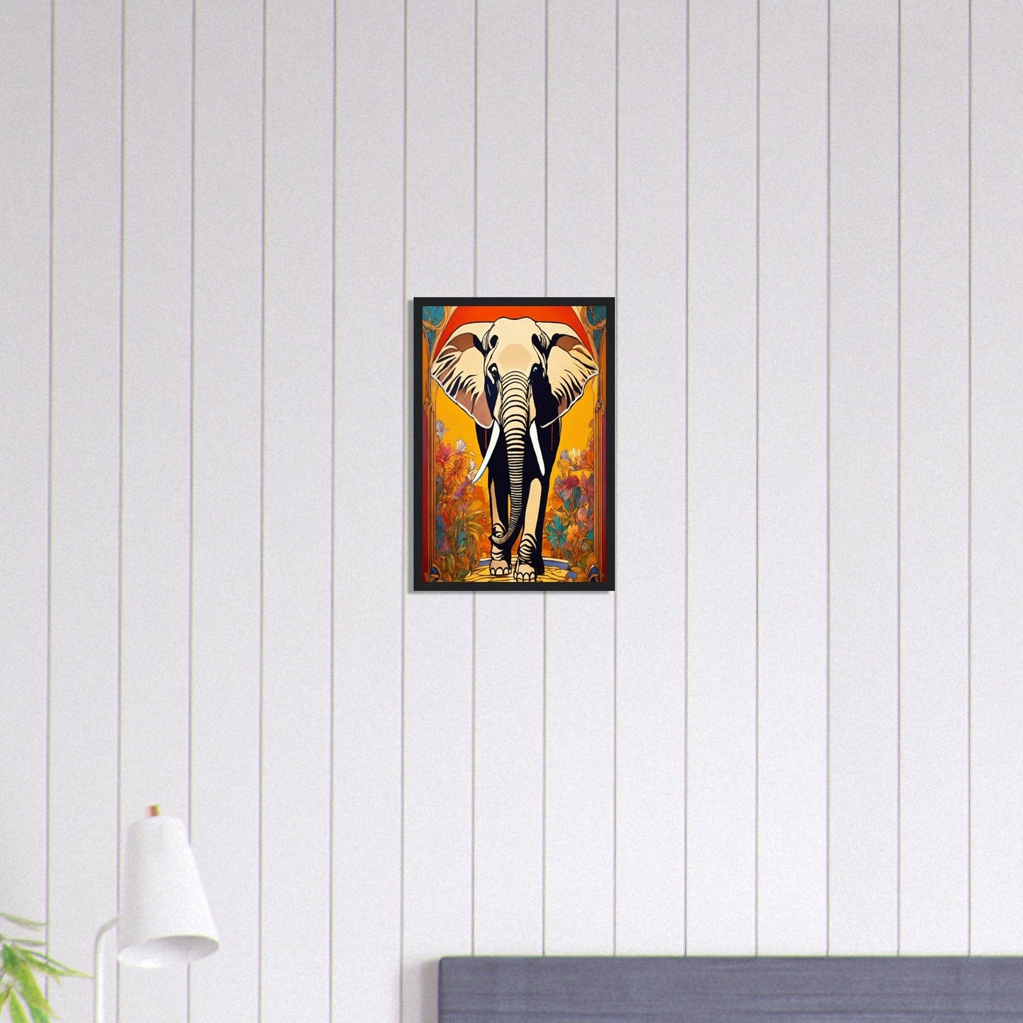 Canvanation Print Material 30x45 cm / 12x18″ Tableau Elephant Souvenirs d'Ébène