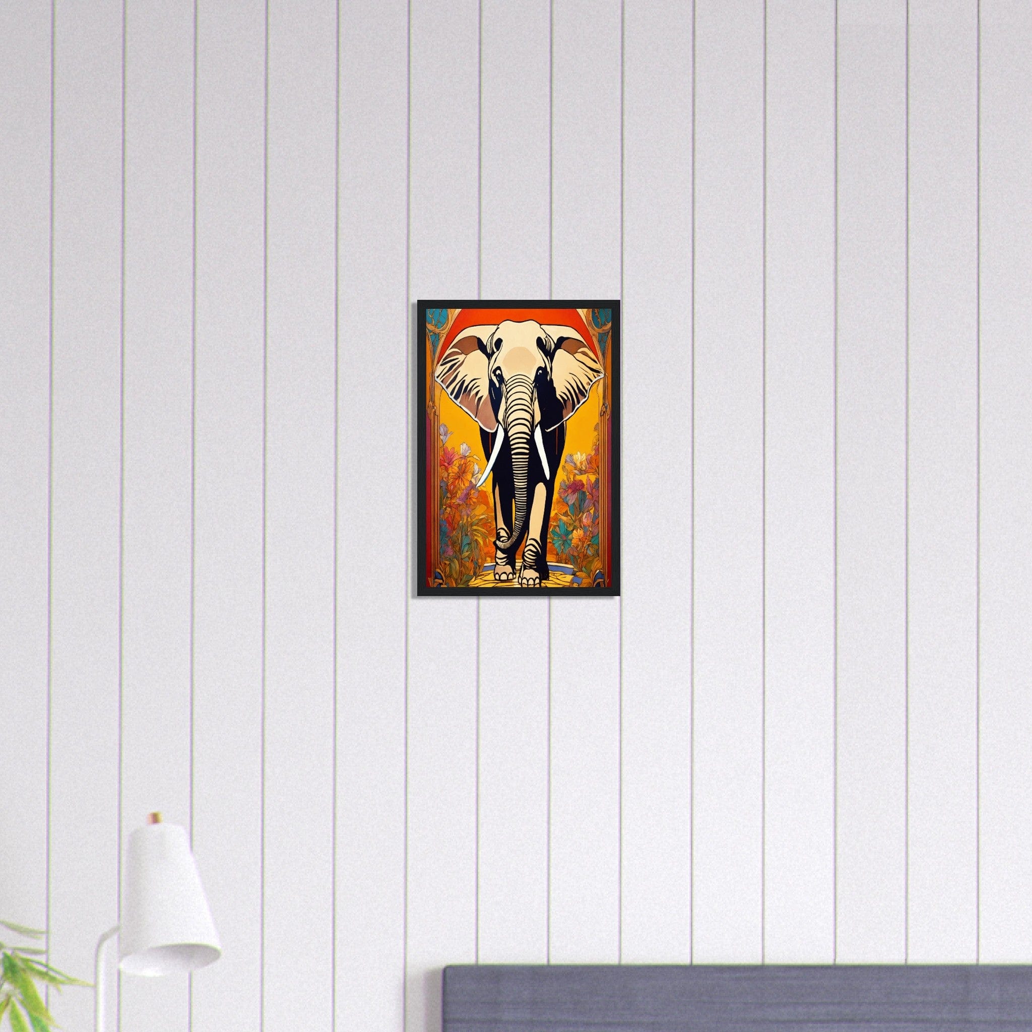Canvanation Print Material 30x45 cm / 12x18″ Tableau Elephant Souvenirs d'Ébène