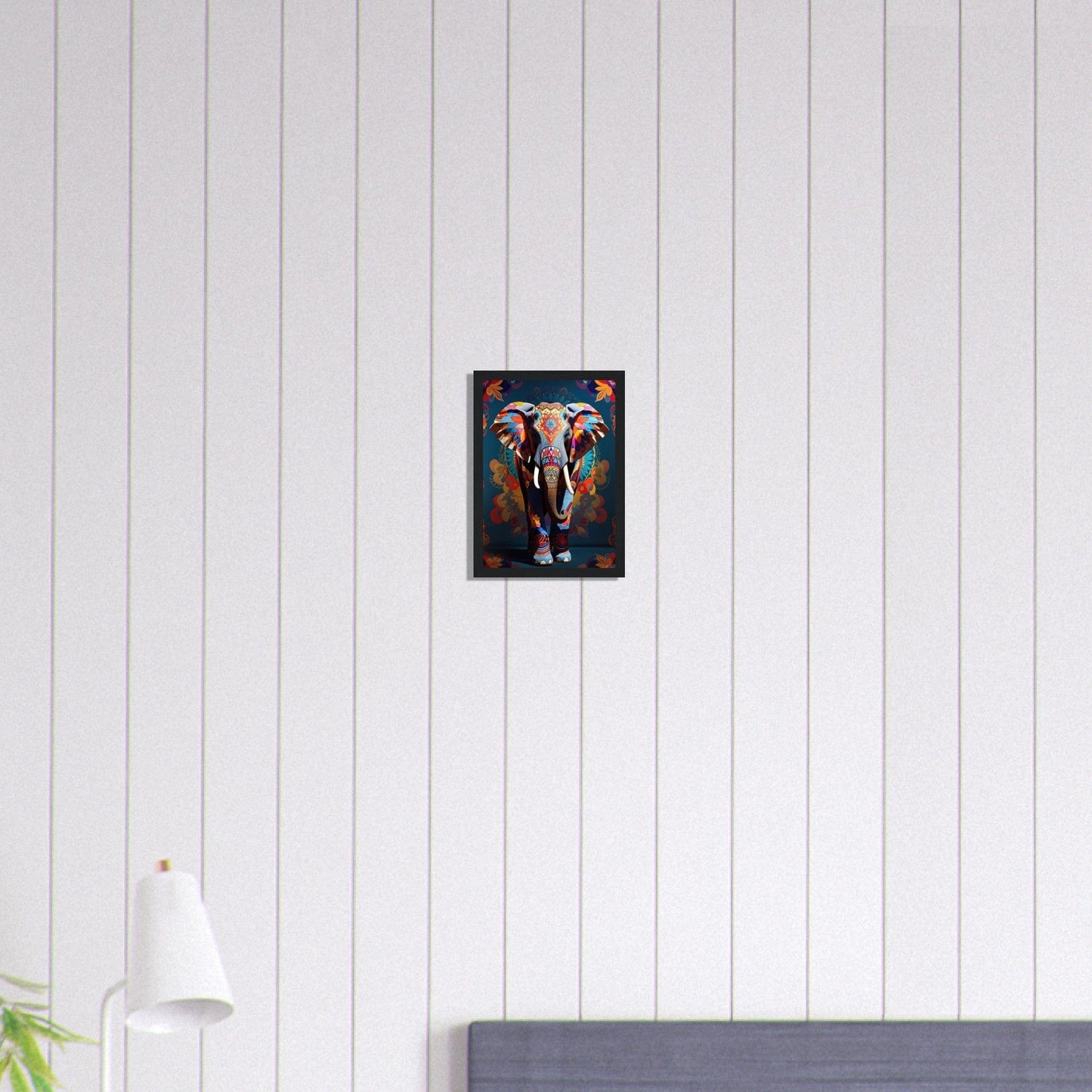 Canvanation Print Material A4 21x29.7 cm / 8x12″ Tableau Elephant Rythmes de la Savane