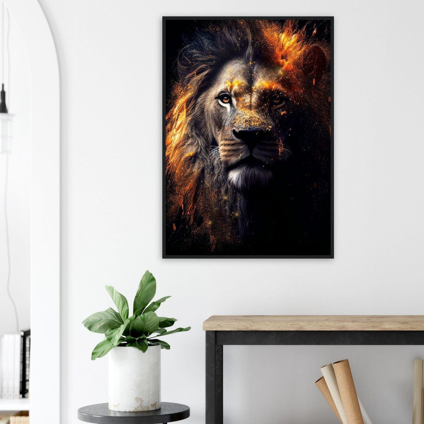 Canvanation Print Material Tableau Lion Coloré
