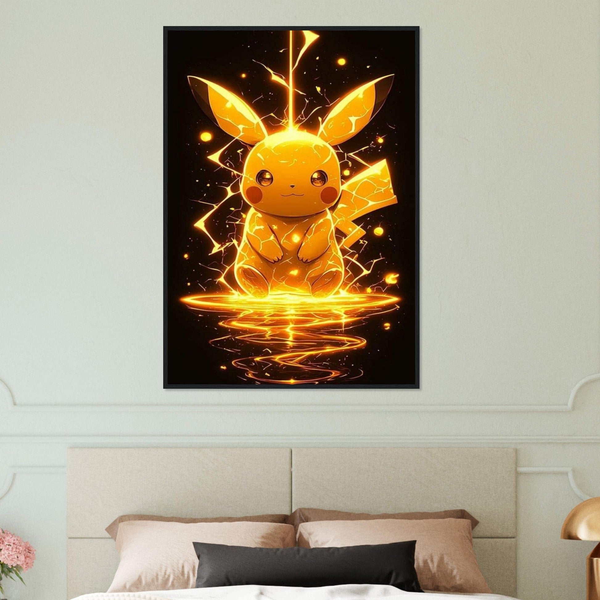 Canvanation Print Material Tableau Pokémon Eclair - Chambre Enfant