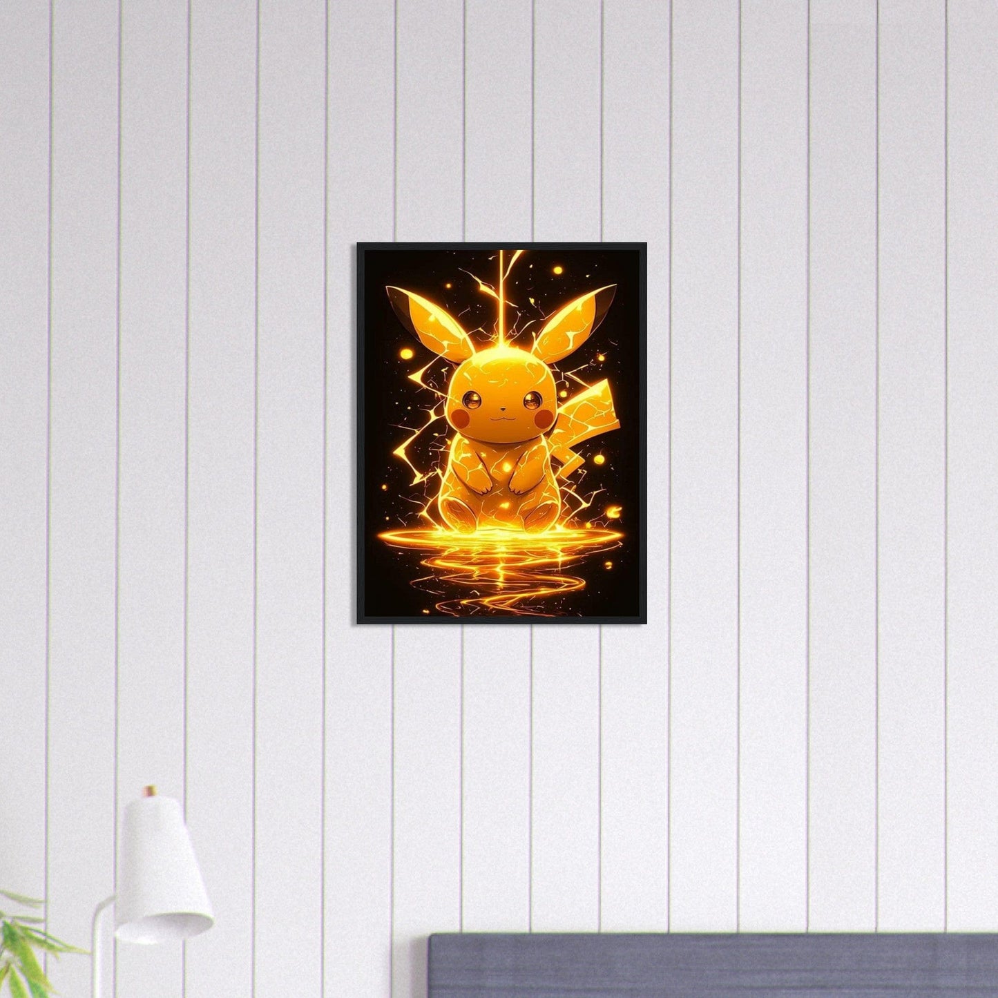 Canvanation Print Material 45x60 cm / 18x24″ Tableau Pokémon Eclair - Chambre Enfant