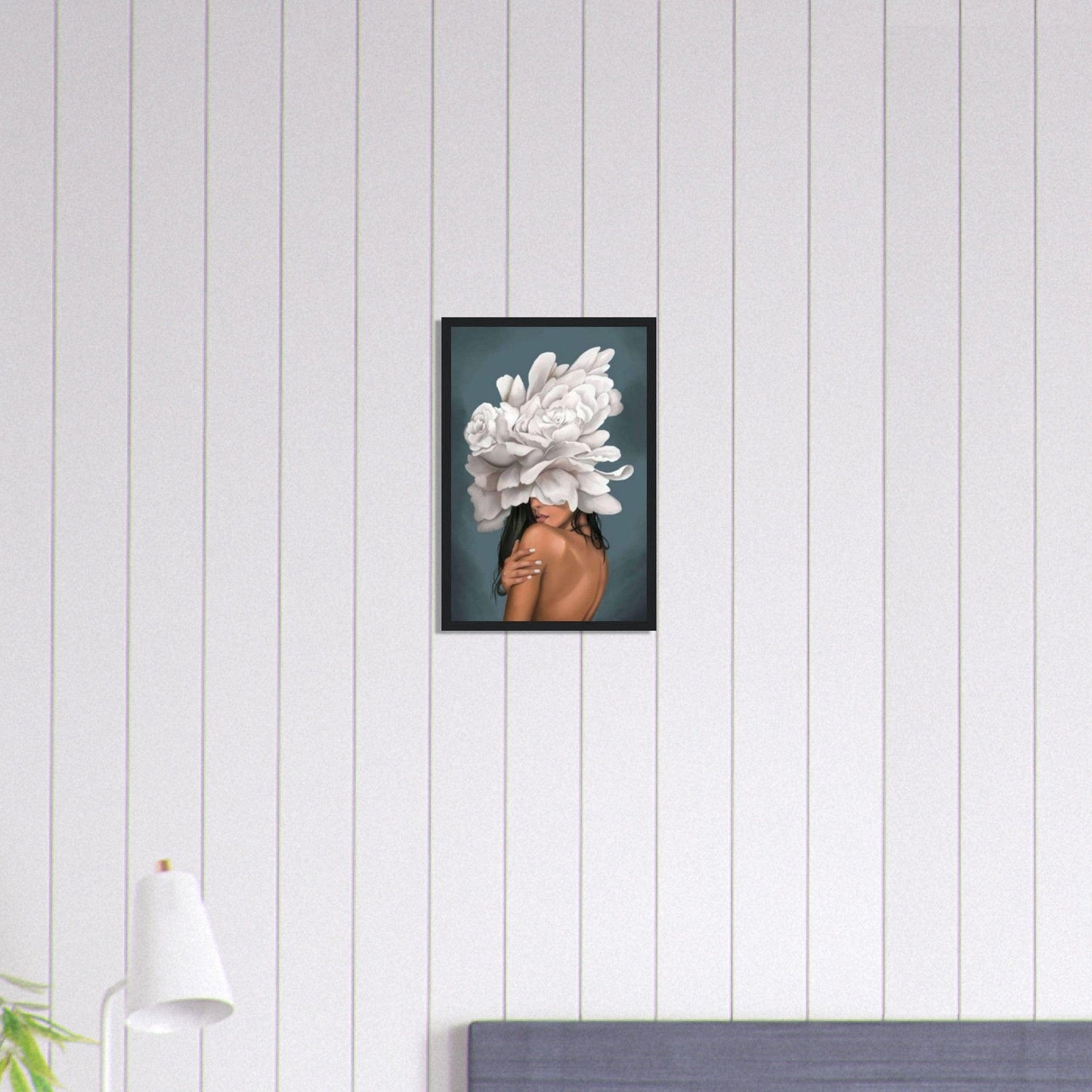 Canvanation Print Material Tableau Femme Fleurs Cheveux