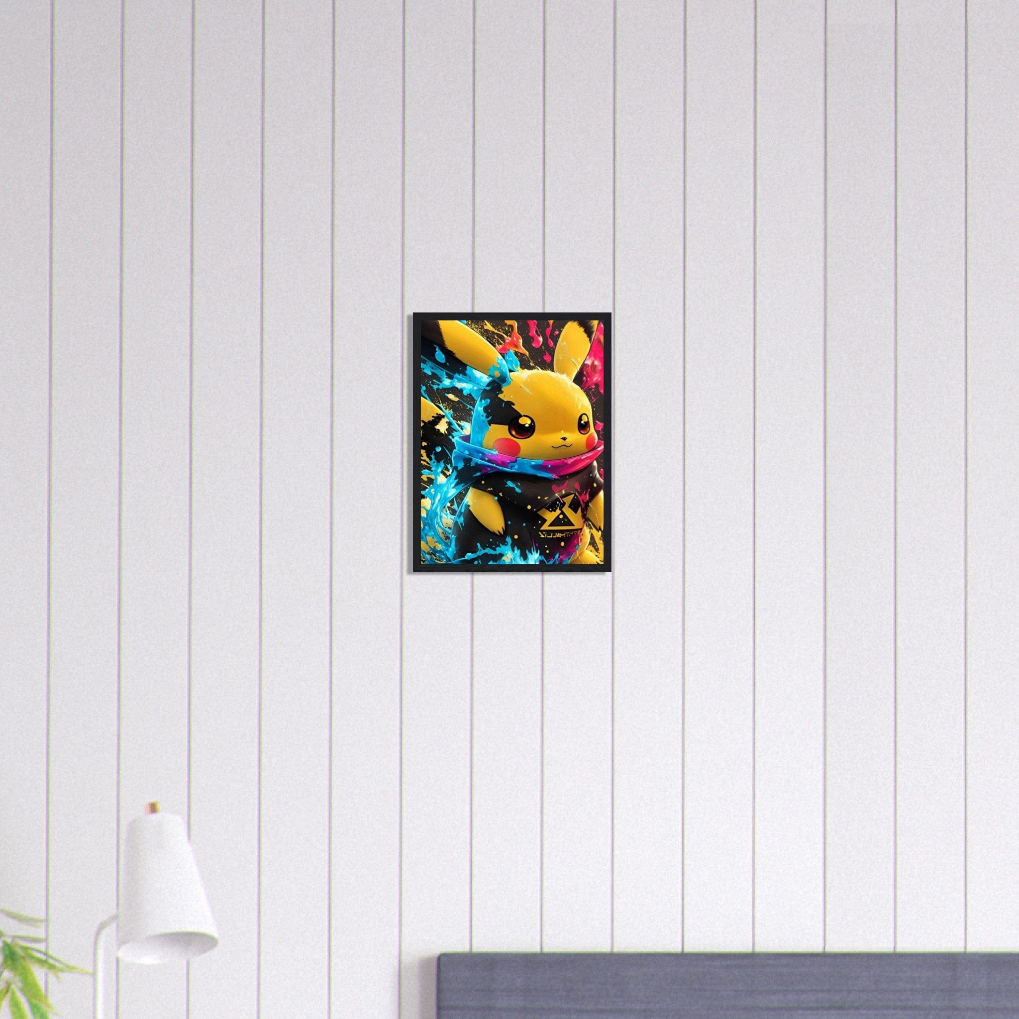 Canvanation Print Material 30x40 cm / 12x16″ Tableau Pokémon Pikachu Graffiti