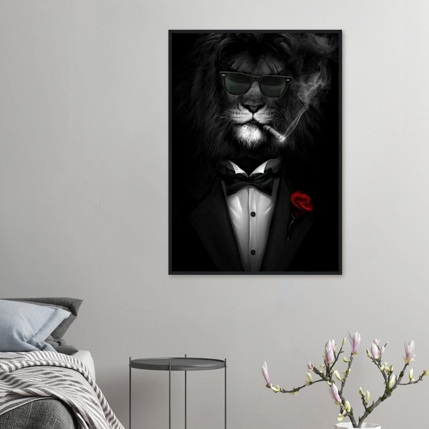 Canvanation Print Material Tableau Street Art Lion Homme