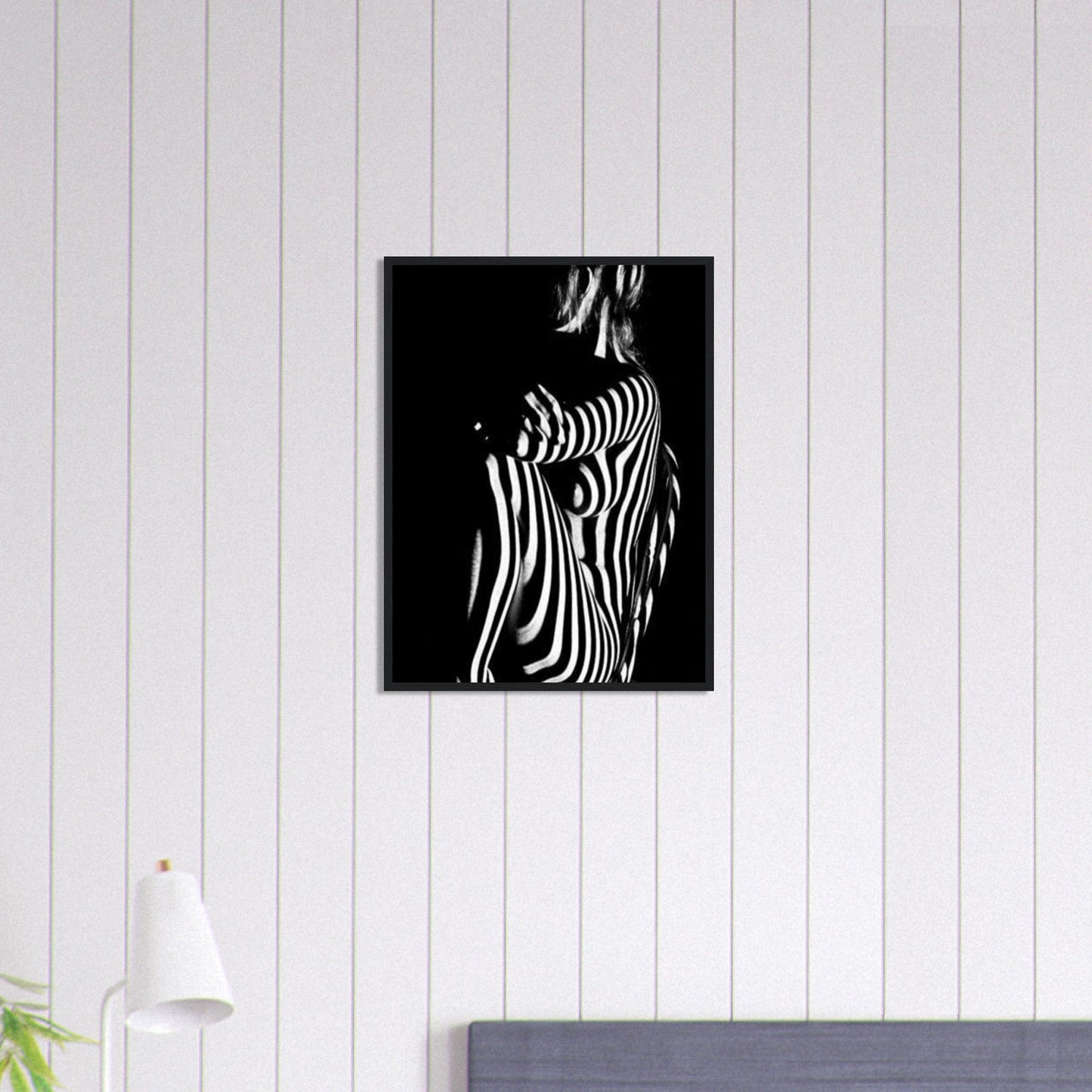 Canvanation Print Material 45x60 cm / 18x24″ Tableau Photo Noir Et Blanc-Femme-Sensuelle