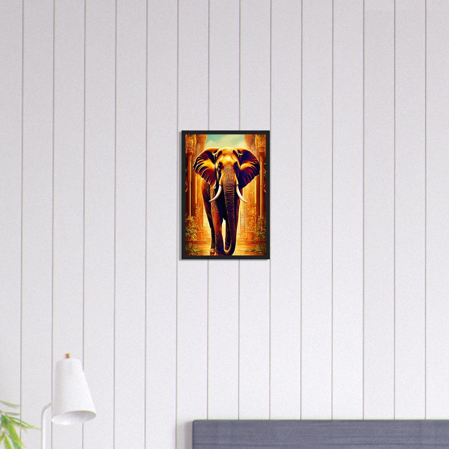 Canvanation Print Material 30x45 cm / 12x18″ Tableau Elephant Marche Royale