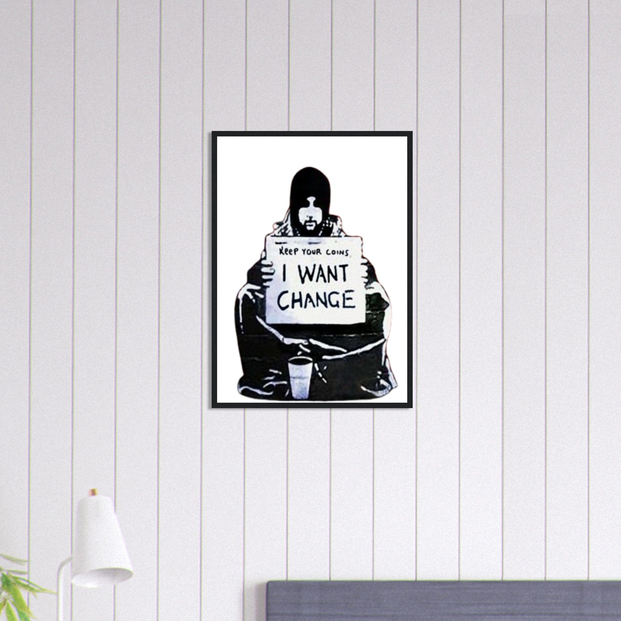 Canvanation Print Material 50x70 cm / 20x28″ Tableau Street Art Graffiti Banksy