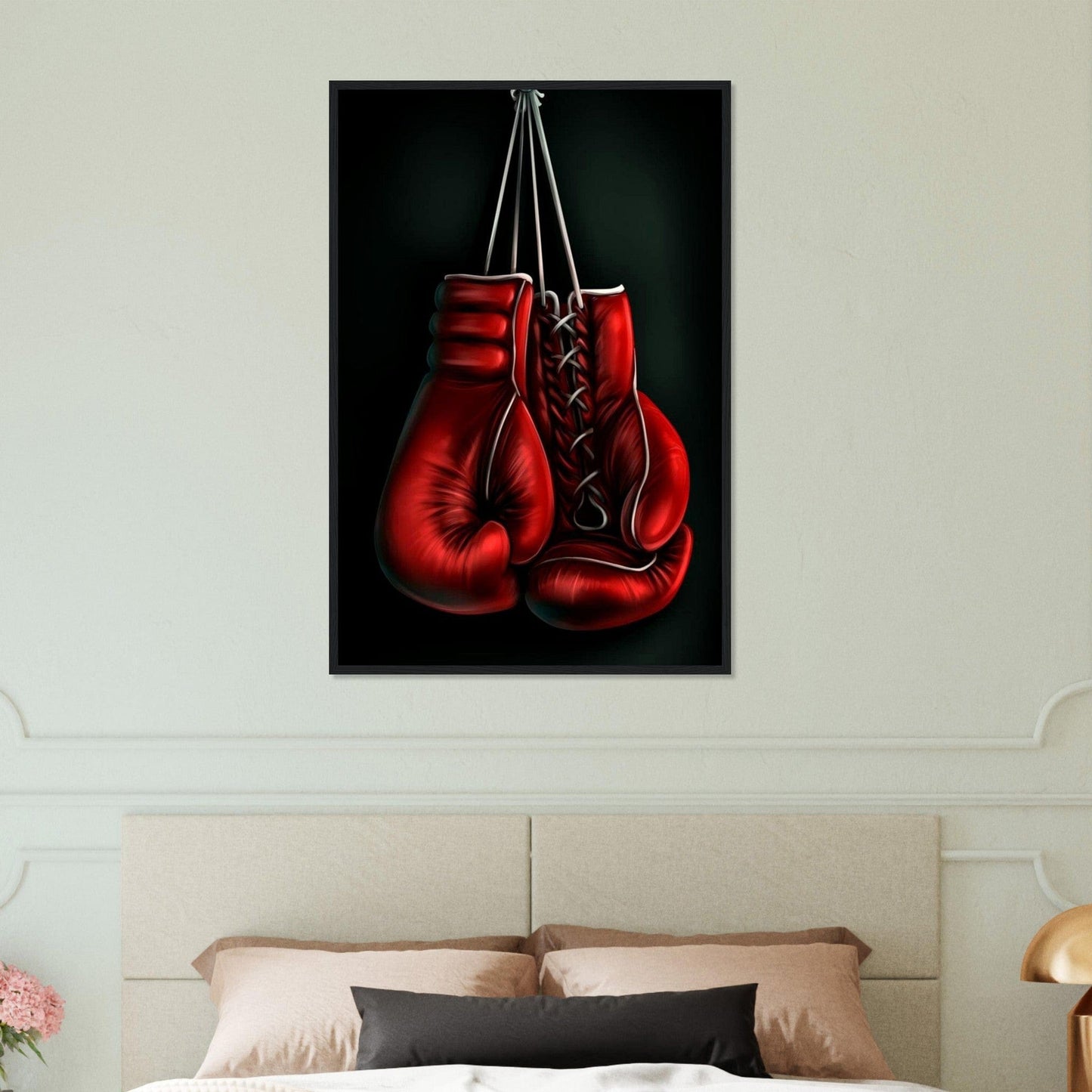 Canvanation Print Material 60x90 cm / 24x36″ Tableau Boxe Gants Dessin