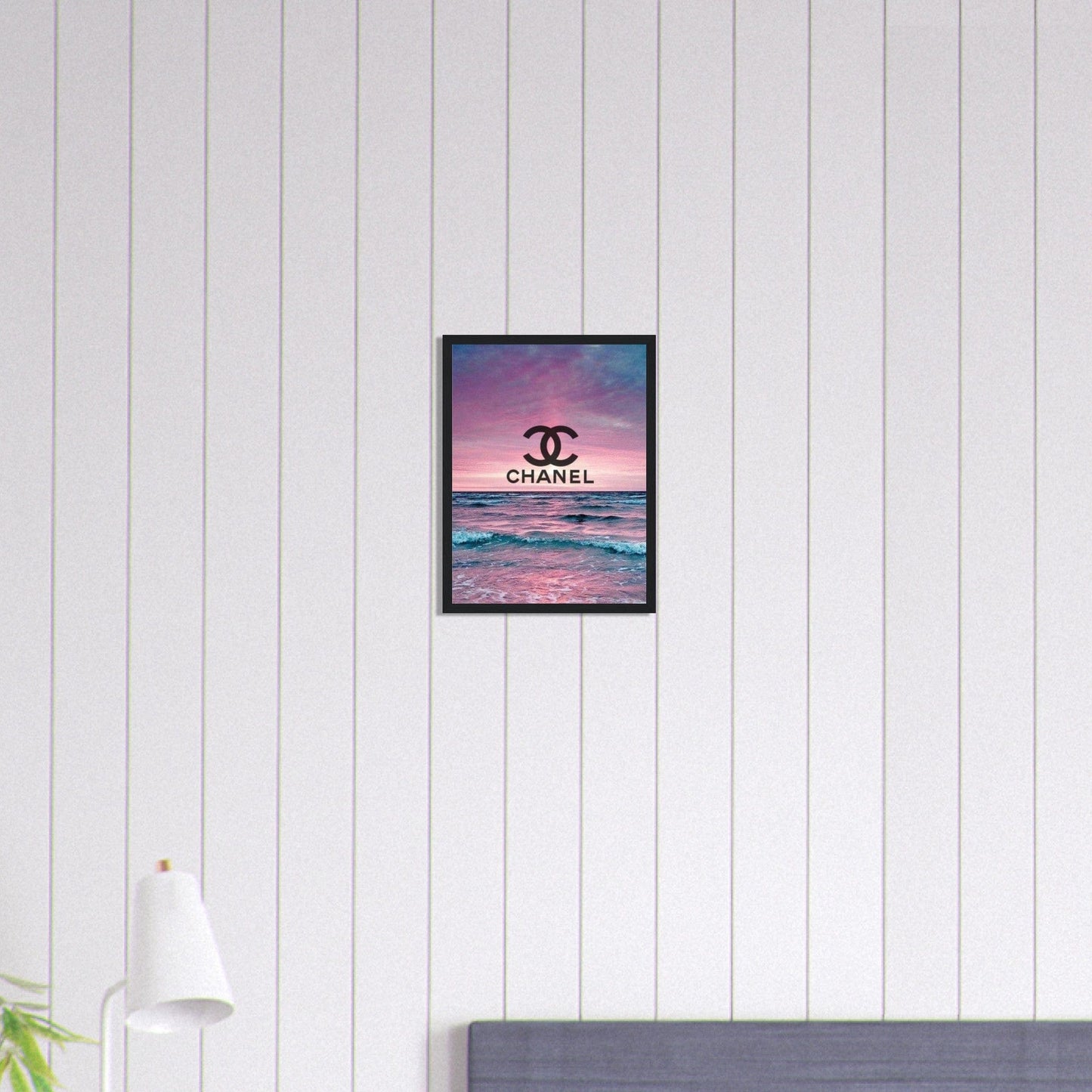 Canvanation Print Material 30x40 cm / 12x16″ Tableau Chanel Fond Mer Rose