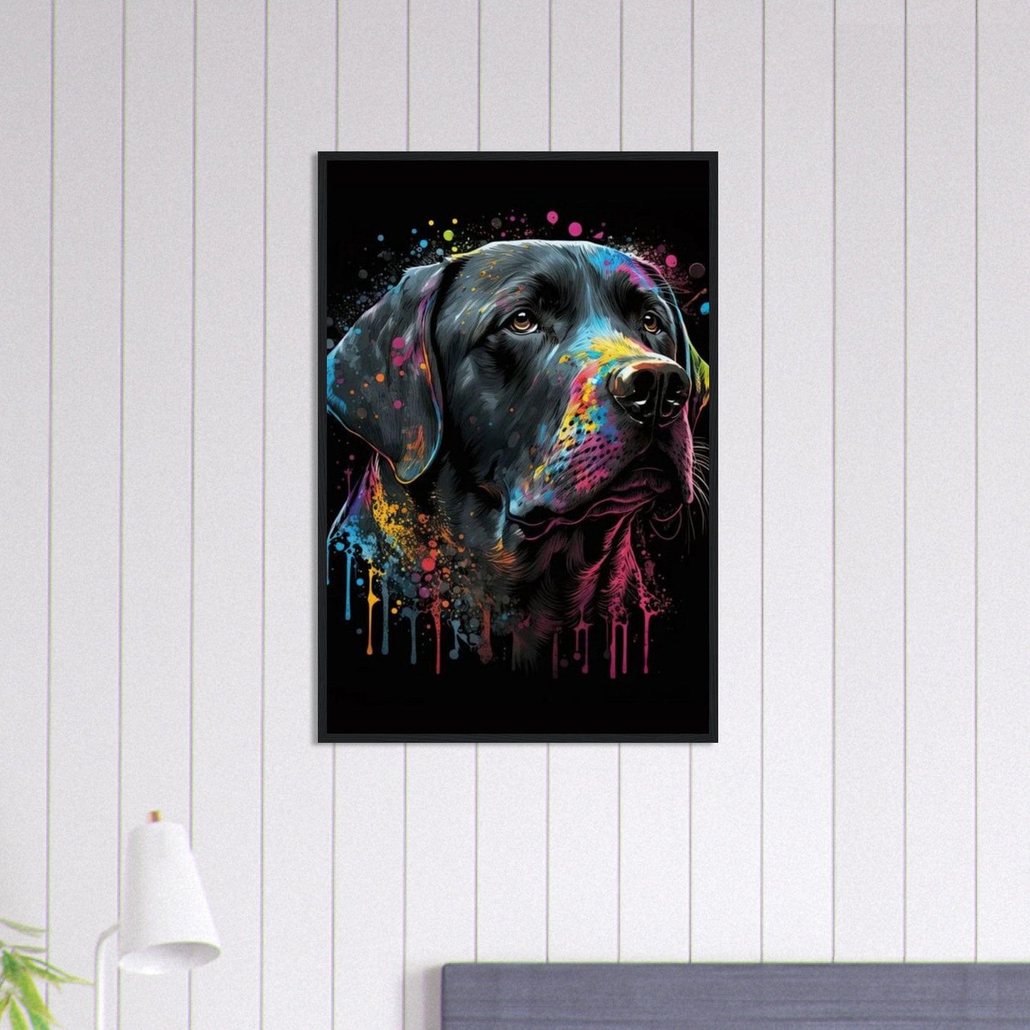 Canvanation Print Material 60x90 cm / 24x36″ Tableau Chien Pop Art