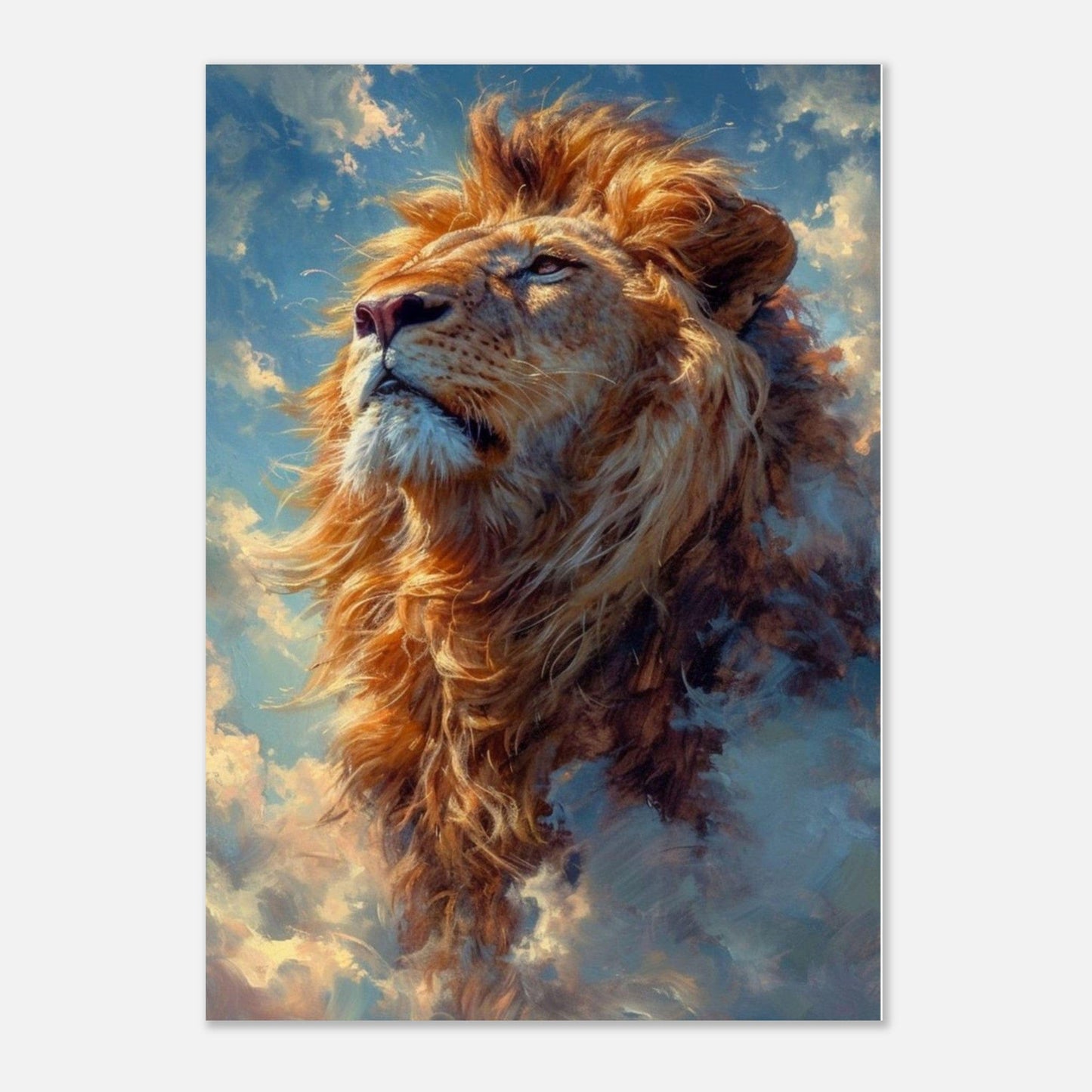 Canvanation Print Material Poster Lion Ciel Regard