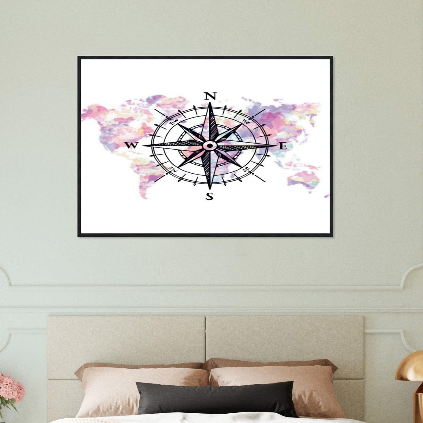 Canvanation Print Material Tableau Planisphere Du Monde - Destination Monde