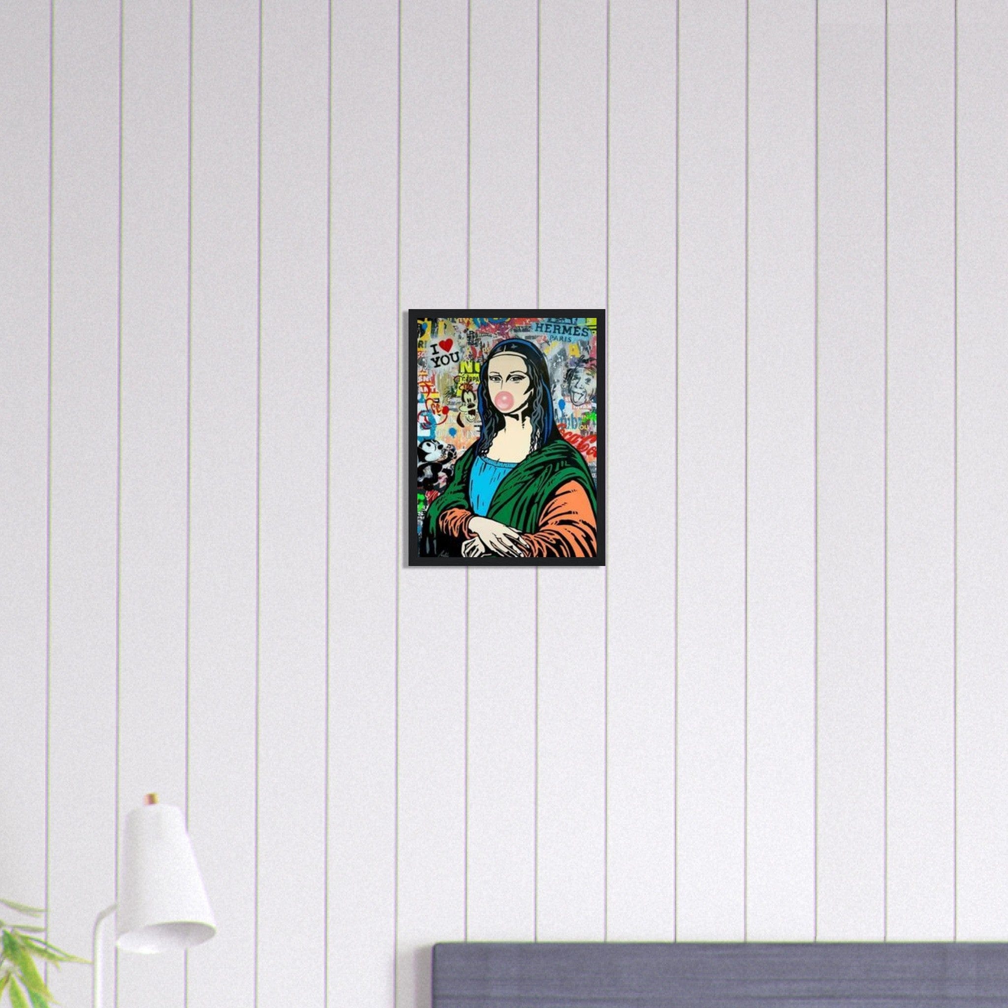 Canvanation Print Material 30x40 cm / 12x16″ Tableau Street Art Femme Joconde Pop