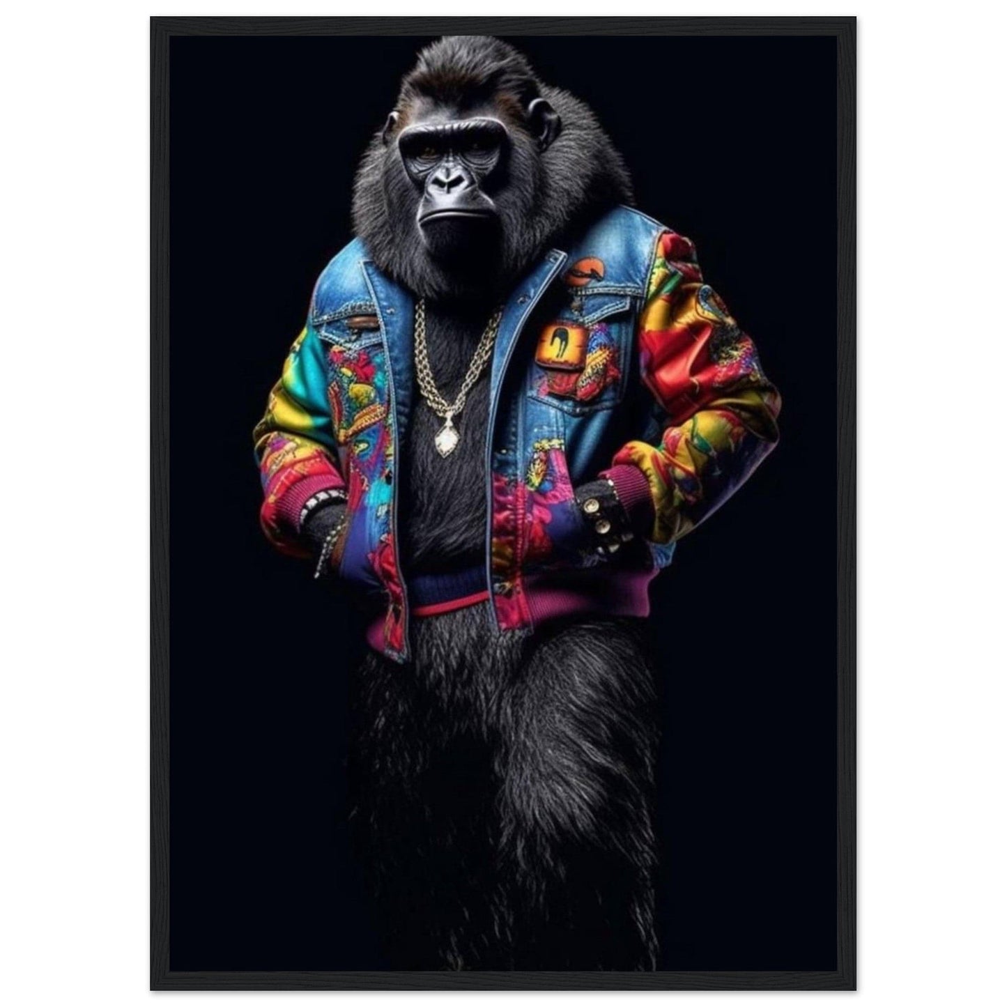 Canvanation Print Material 50x70 cm / 20x28″ Tableau Gorille Street Fashion