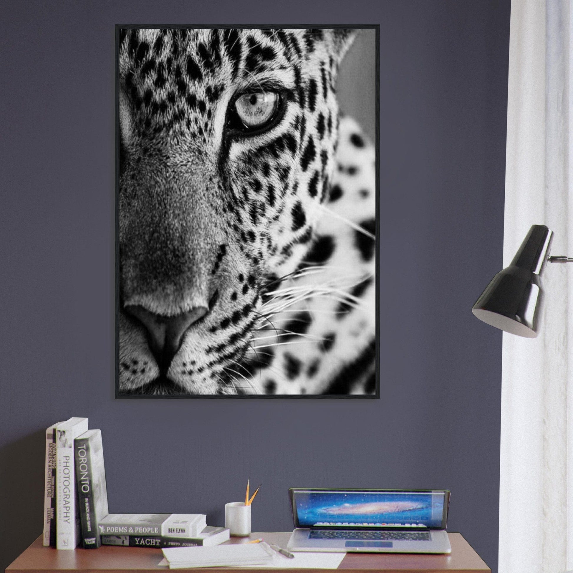 Canvanation Print Material Tableau Photo Noir Et Blanc-Animaux-Leopard