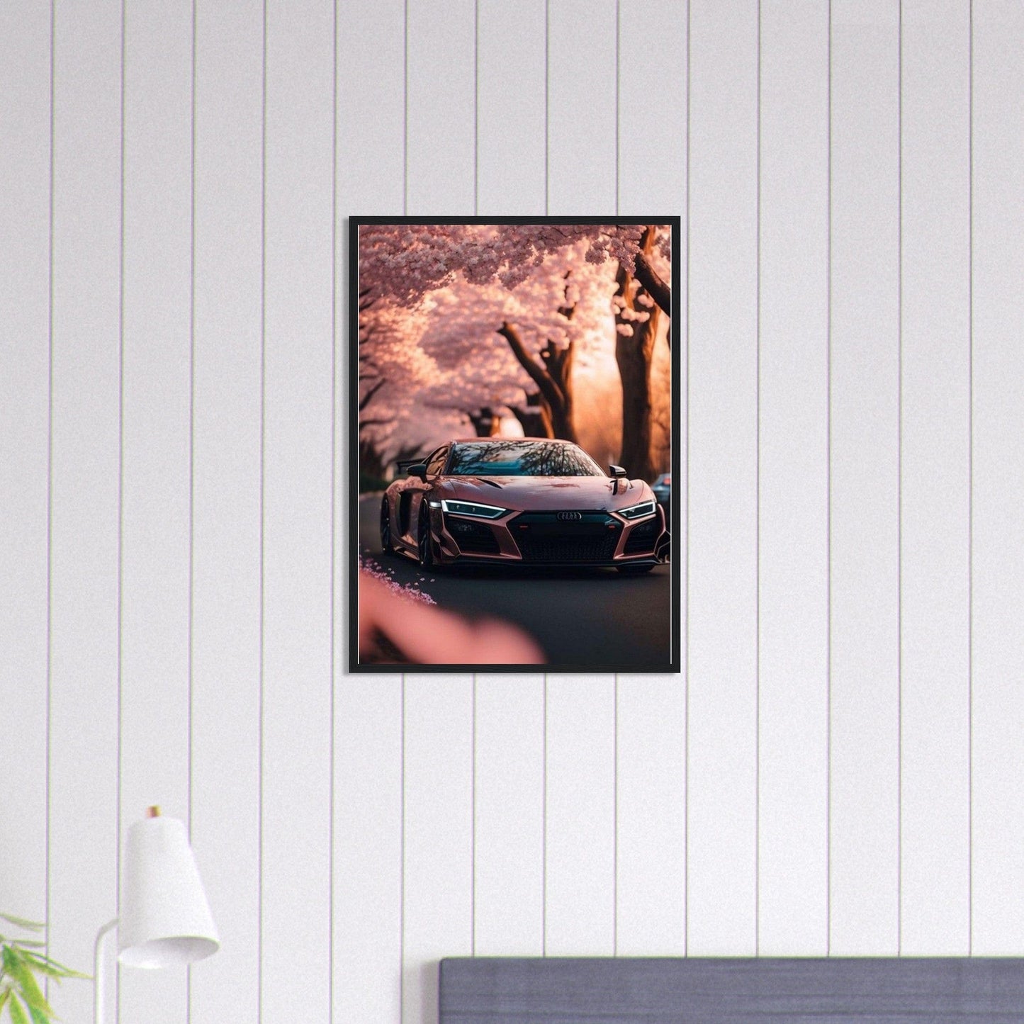Canvanation Print Material 50x70 cm / 20x28″ Tableau Voiture Audi Rose