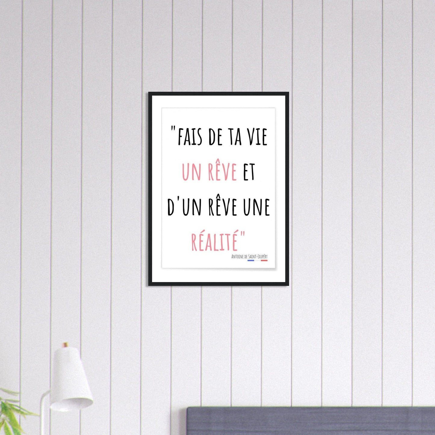 Canvanation Print Material 50x70 cm / 20x28″ Tableau Citation Antoine de St Exupery