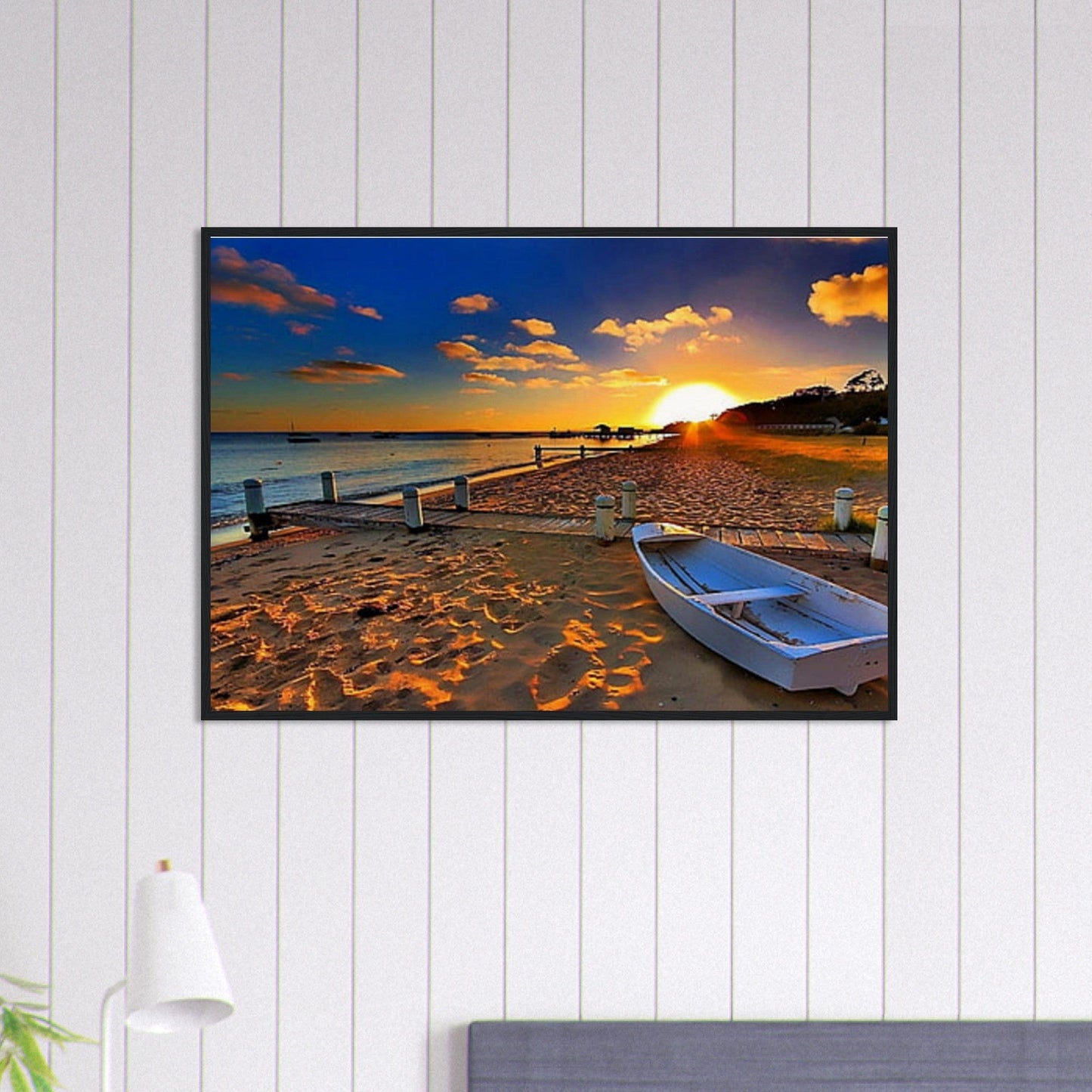Gelato Print Material Tableau Panoramique Mer Bateau