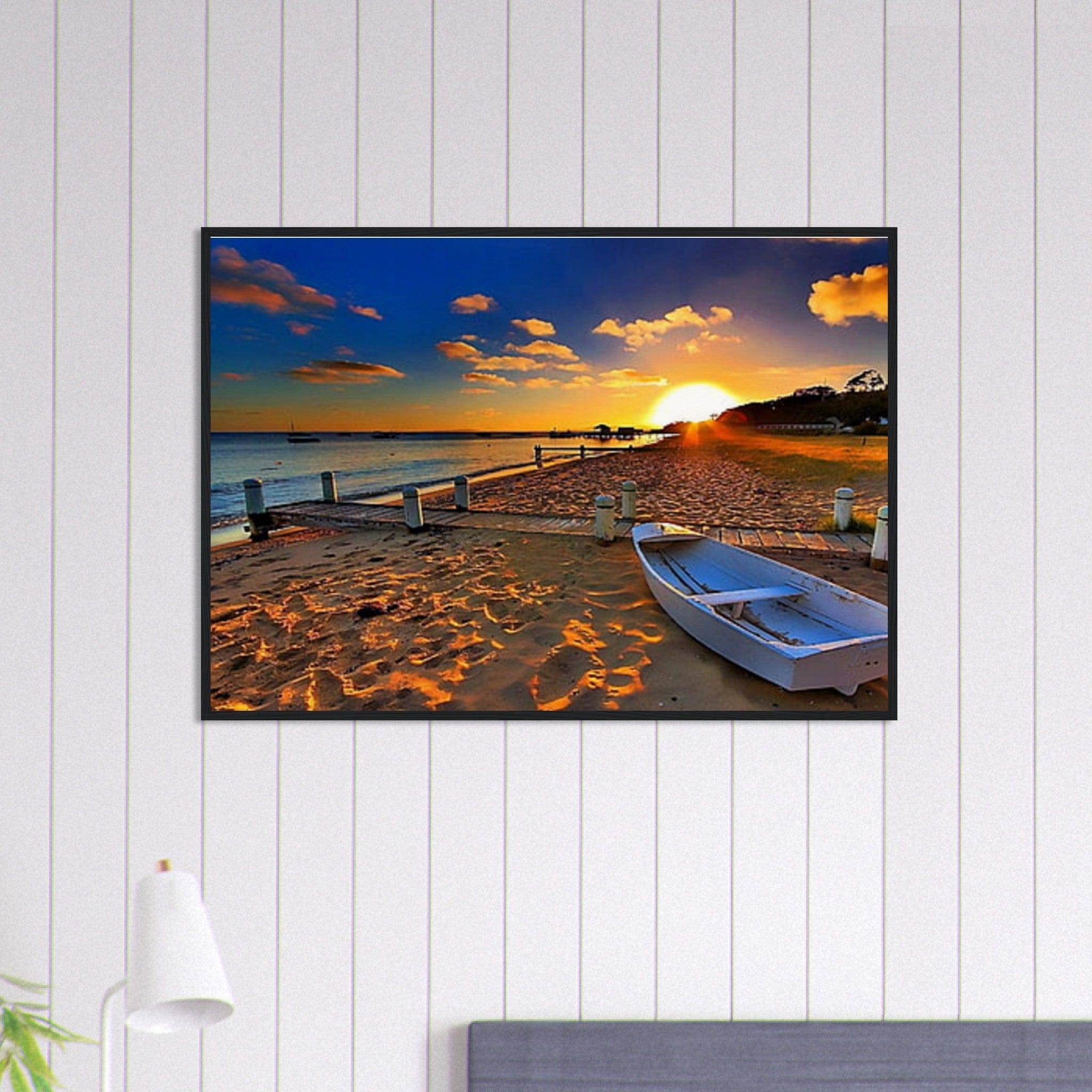 Gelato Print Material Tableau Panoramique Mer Bateau