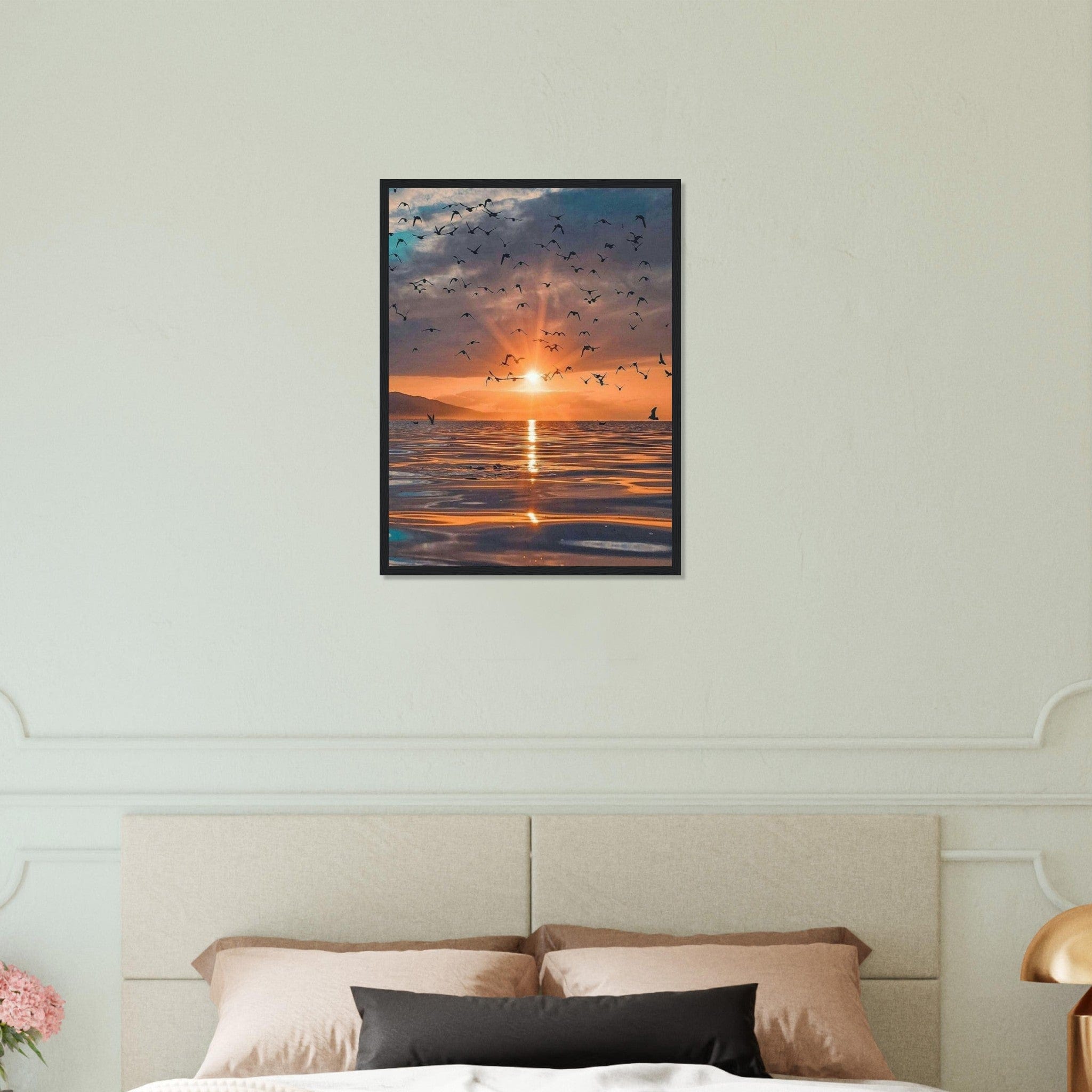 Gelato Print Material Peinture Coucher De Soleil Impressionniste