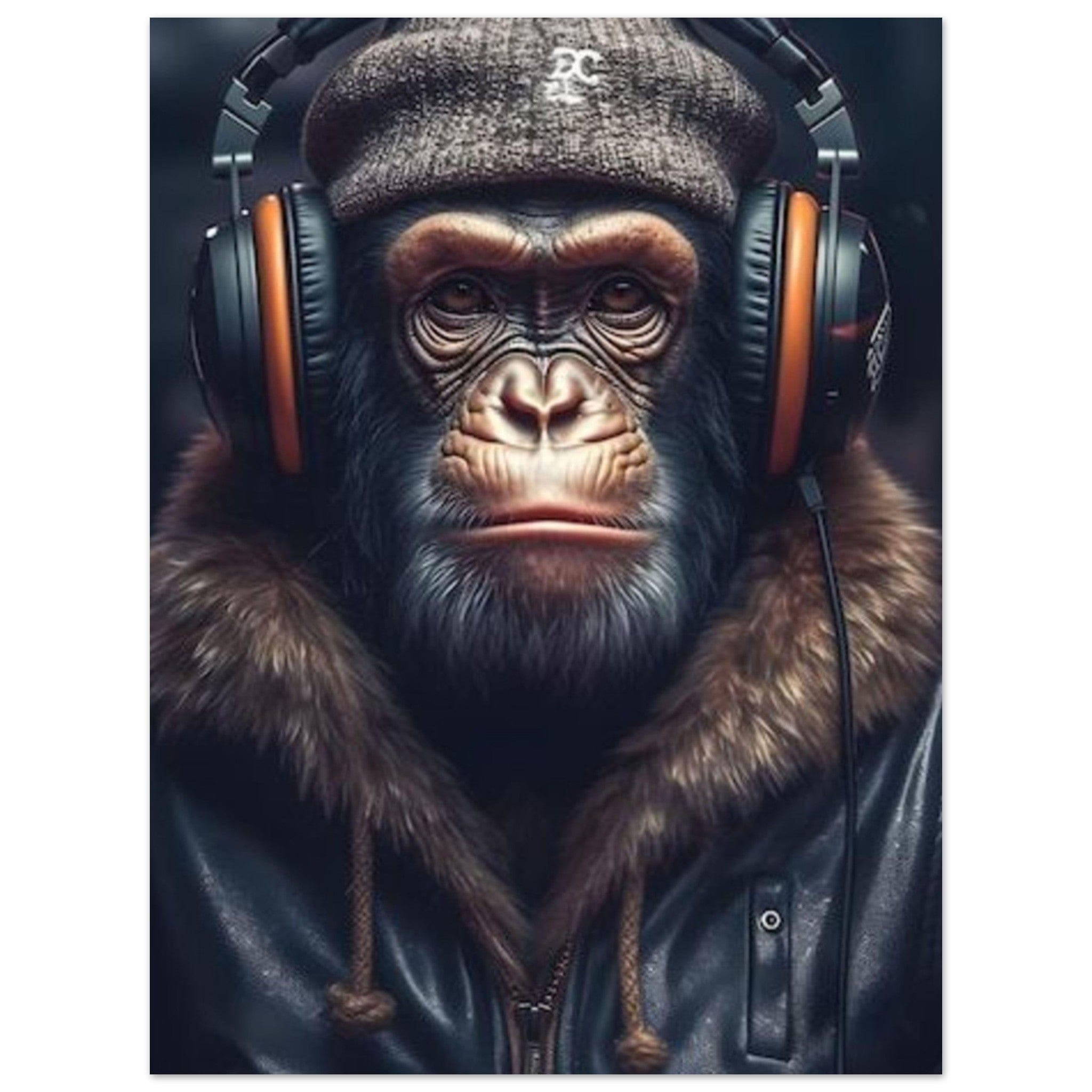 Canvanation Print Material 45x60 cm / 18x24″ Poster Singe Bonnet Casque