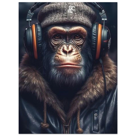Canvanation Print Material 45x60 cm / 18x24″ Poster Singe Bonnet Casque