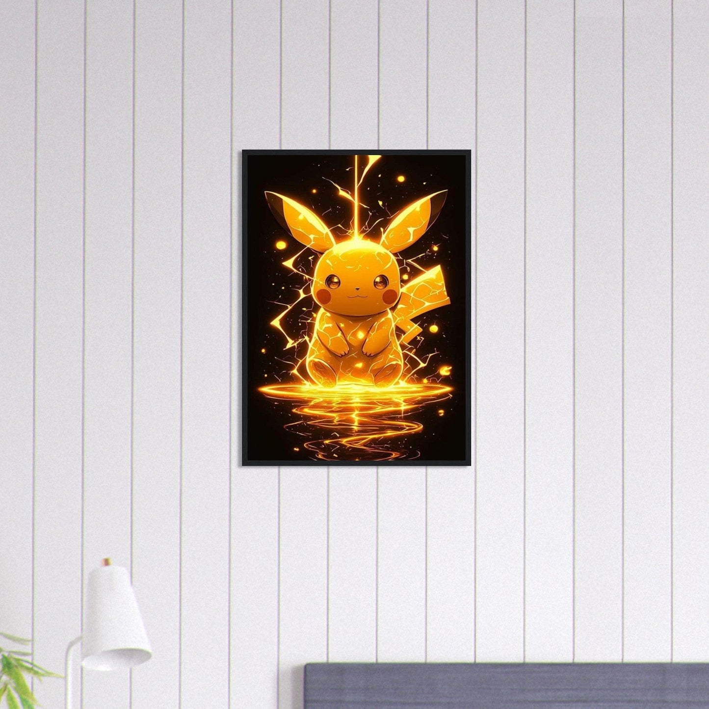 Canvanation Print Material 50x70 cm / 20x28″ Tableau Pokémon Eclair - Chambre Enfant