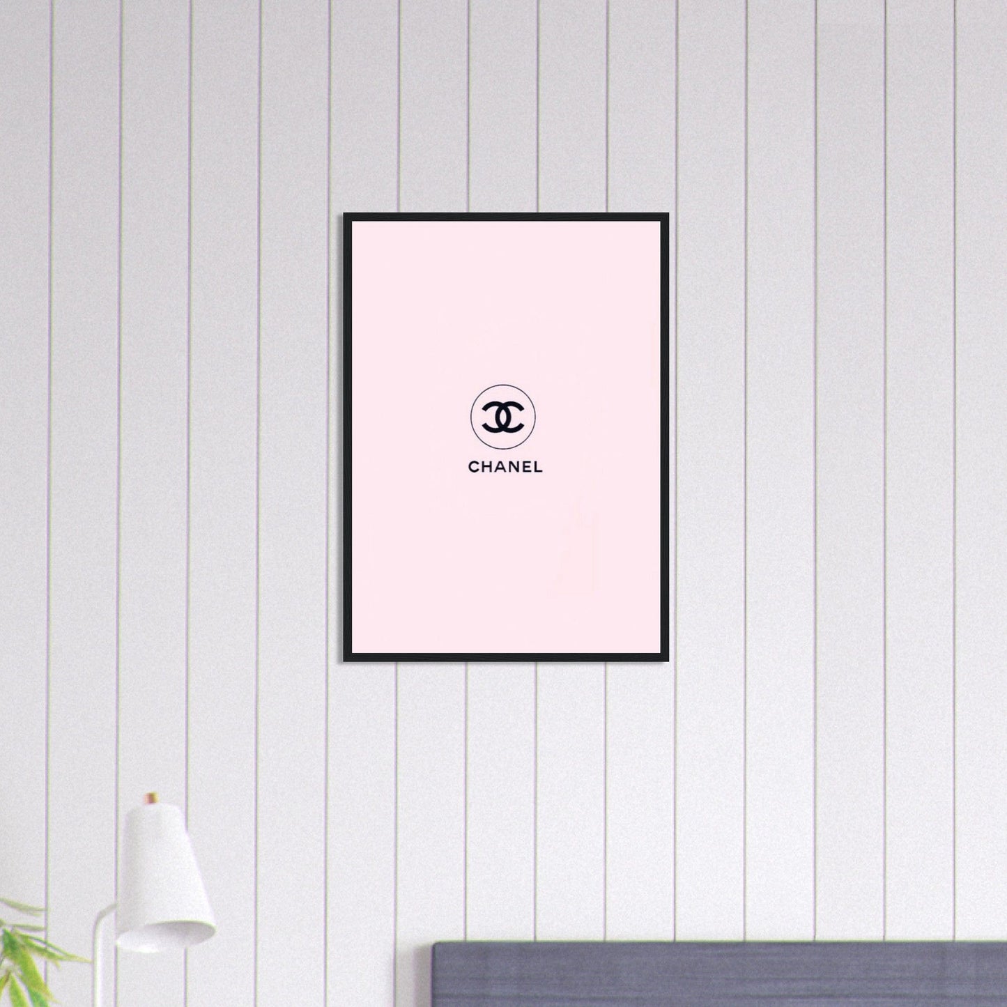 Canvanation Print Material 50x70 cm / 20x28″ Tableau Chanel Fond Rose