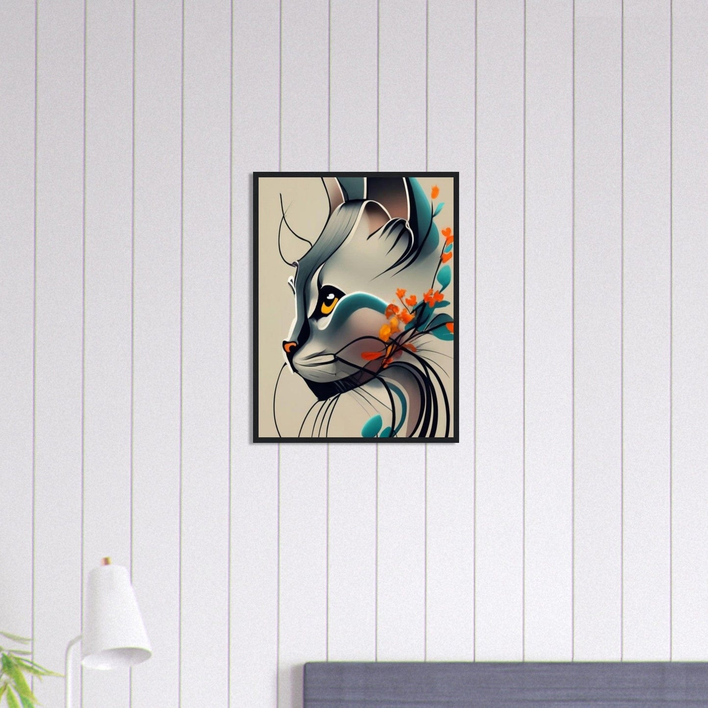 Canvanation Print Material 45x60 cm / 18x24″ Tableau Chat Pop Art Moderne