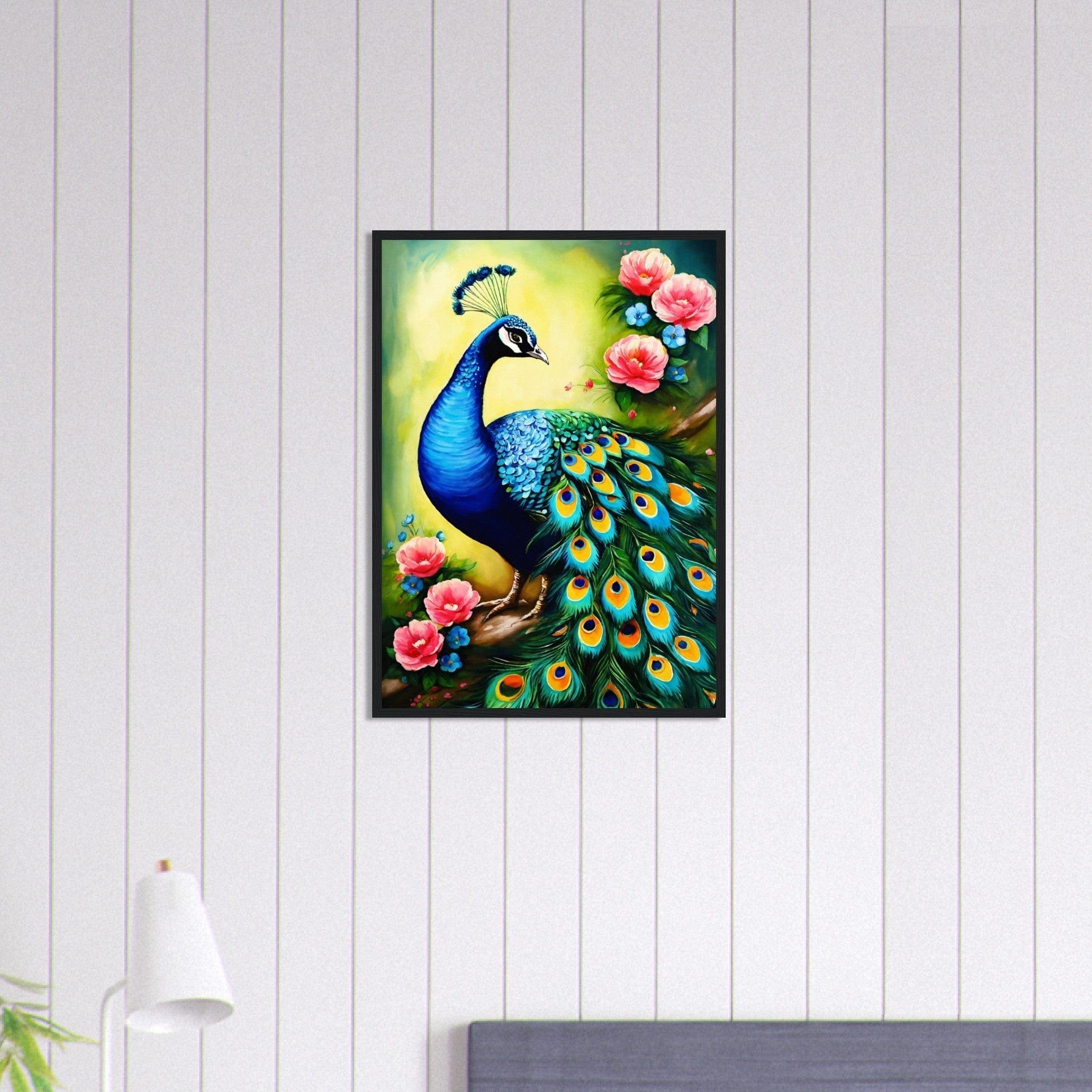 Canvanation Print Material 50x70 cm / 20x28″ Tableau Paon Parade de Beauté