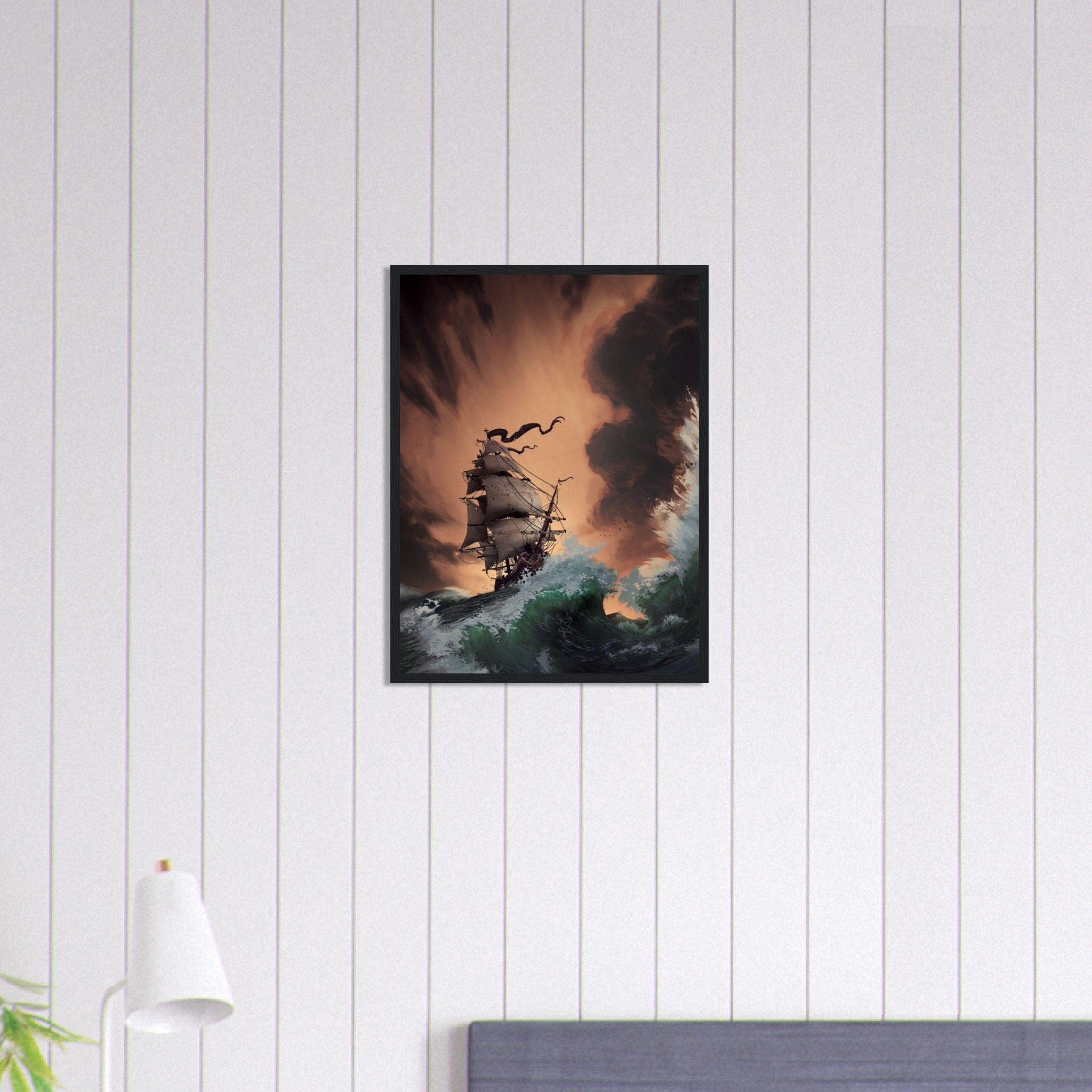 Gelato Print Material Tableau Voilier En Mer