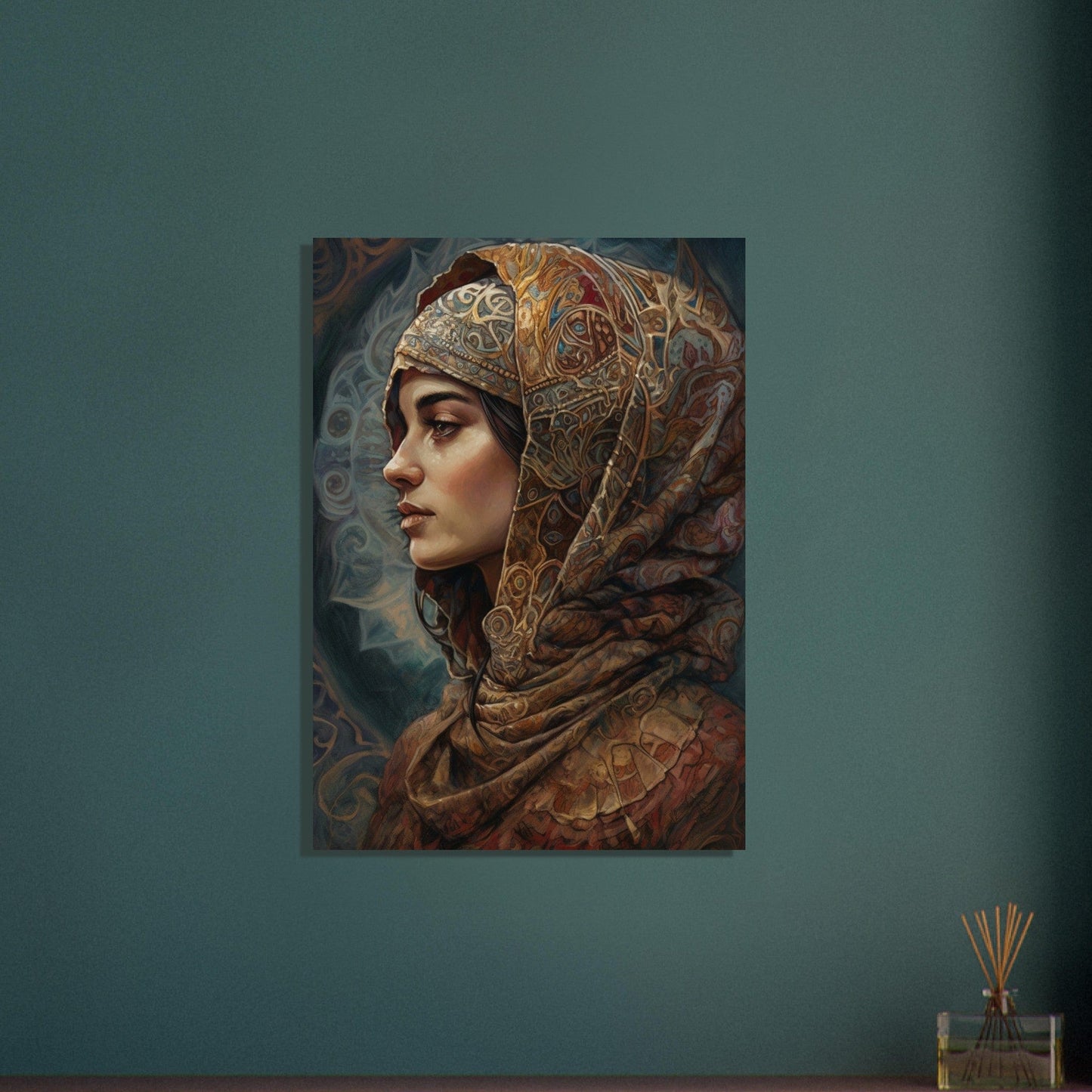 Gelato Print Material Peinture Visage Femme Contemporain