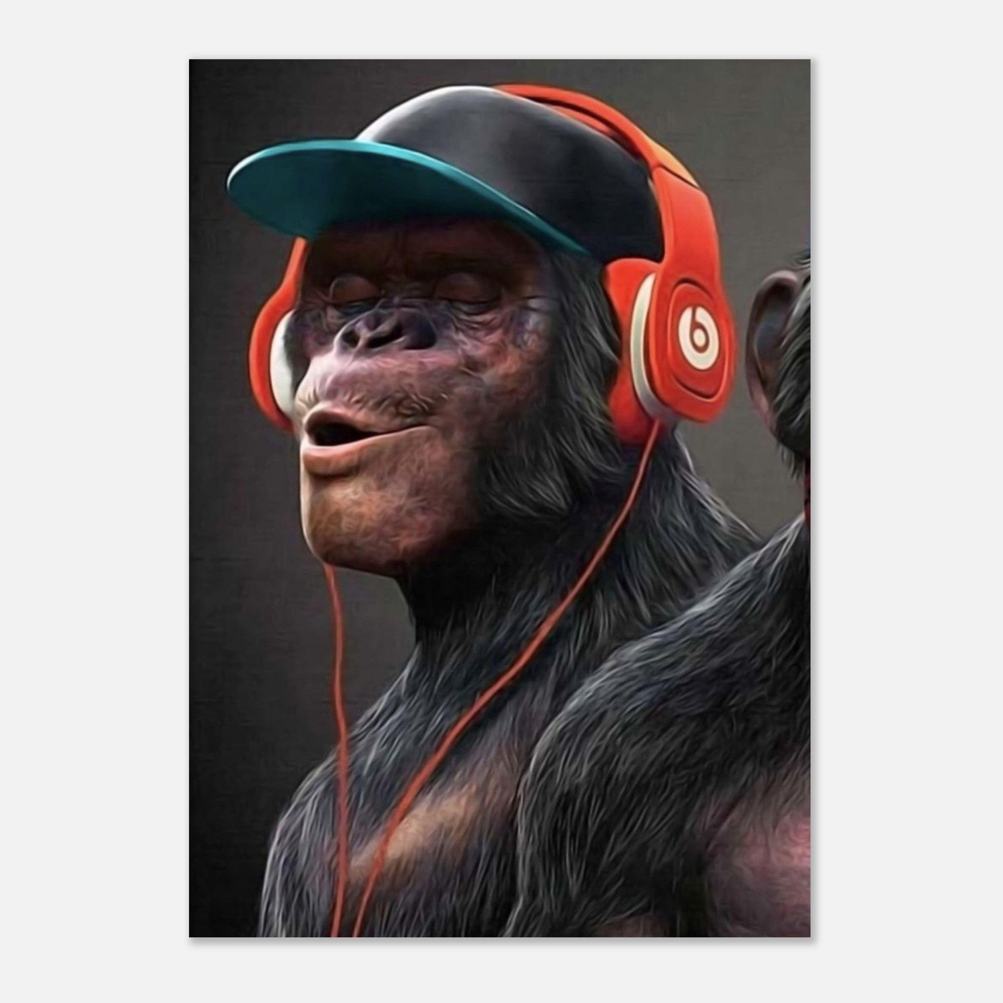 Canvanation Print Material Poster Singe Casque Orange