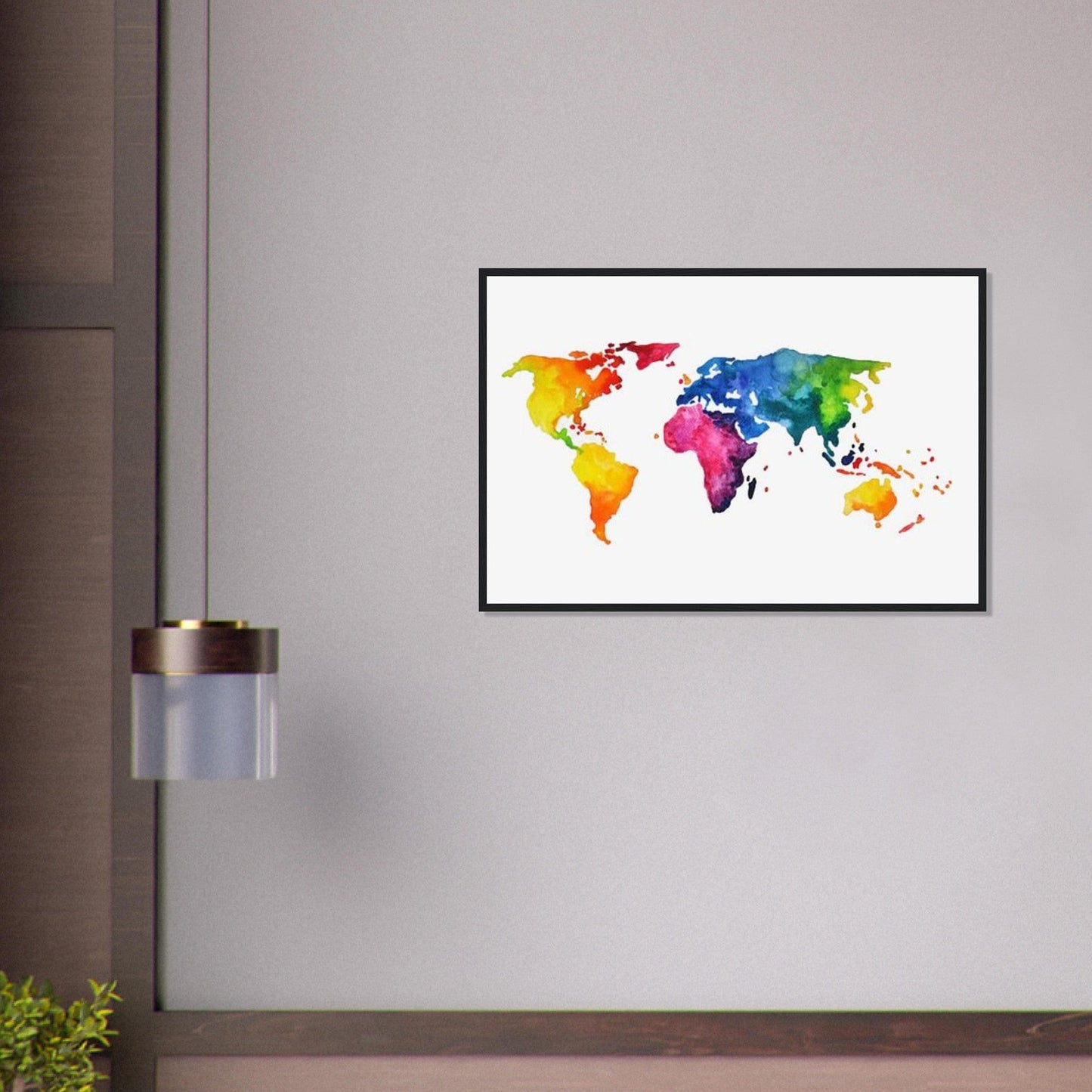 Canvanation Print Material Tableau Planisphere Du Monde - Exploration Globale