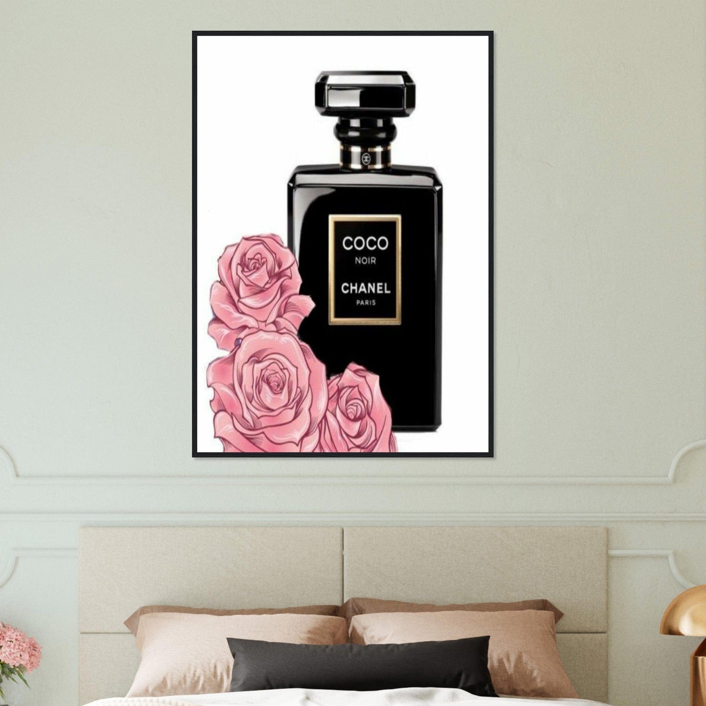 Canvanation Print Material Tableau Chanel Numéro 5 Rose Dessin