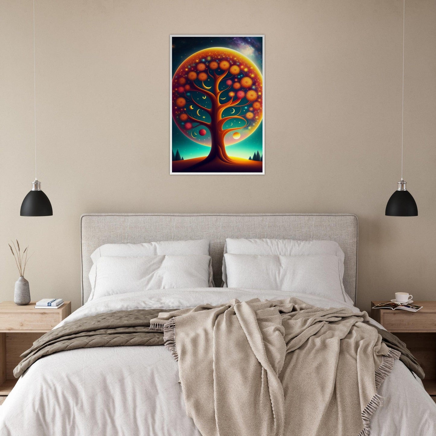 Canvanation Print Material Tableau Arbre De Vie Épanouissement Citadin