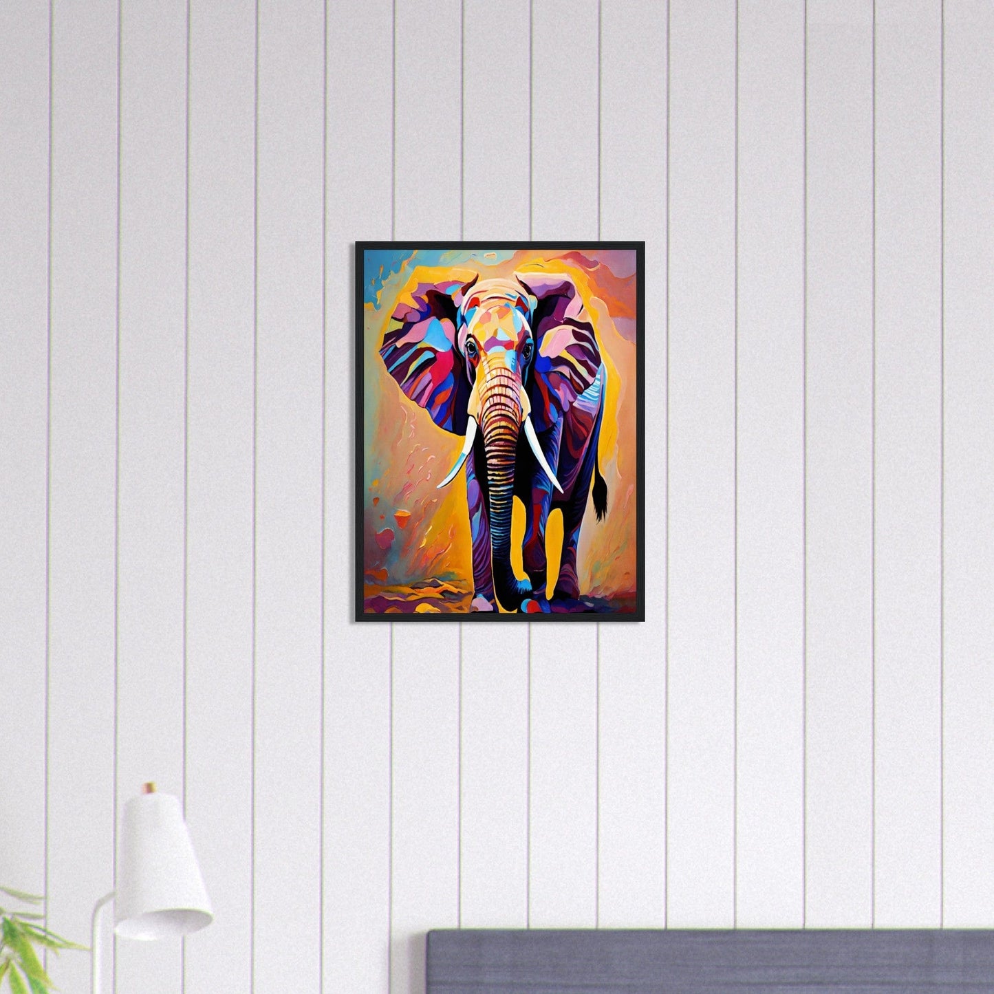 Canvanation Print Material 45x60 cm / 18x24″ Tableau Elephant Poids Du Monde