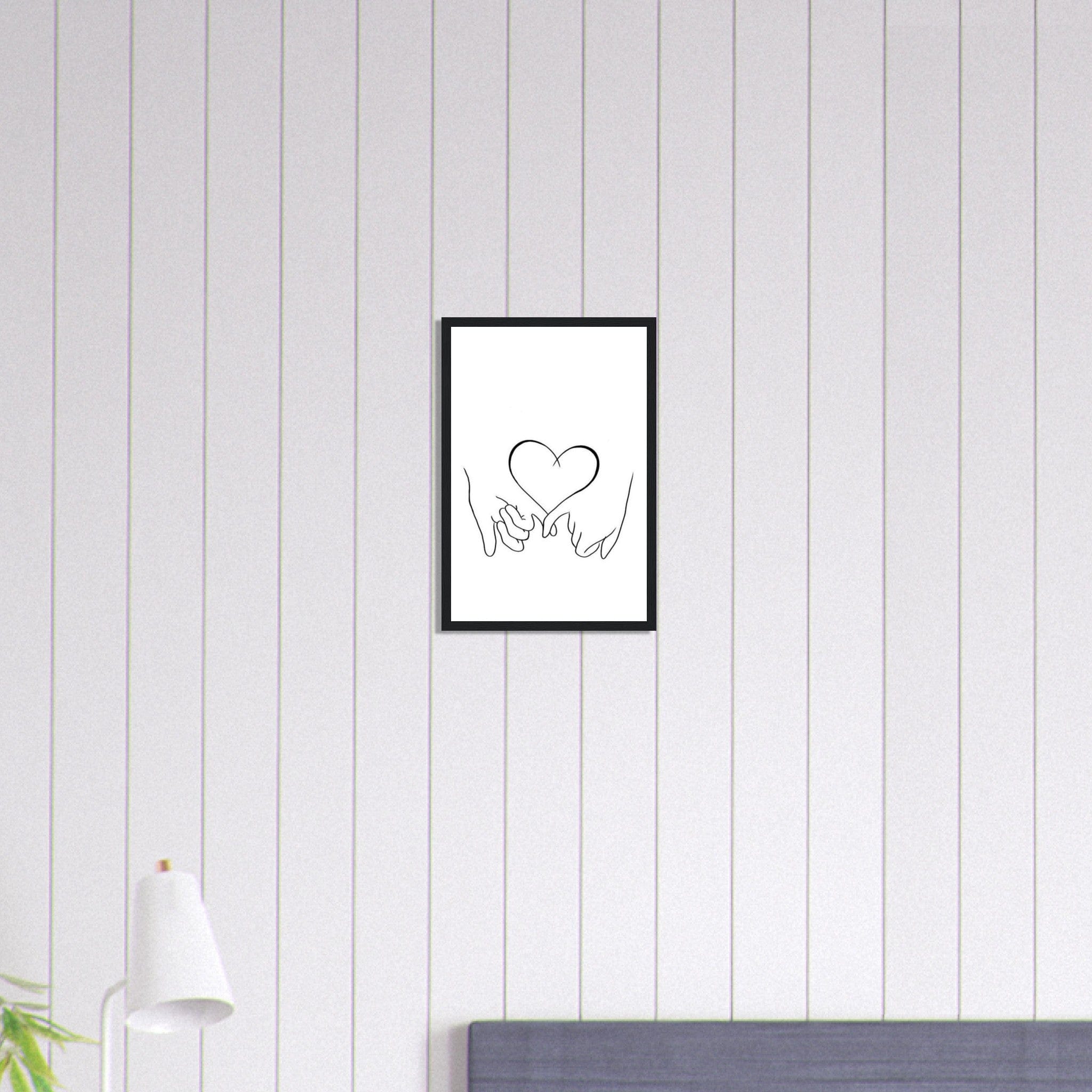 Canvanation Print Material 30x45 cm / 12x18″ Tableau Couple Toile de l'Amour Éternel
