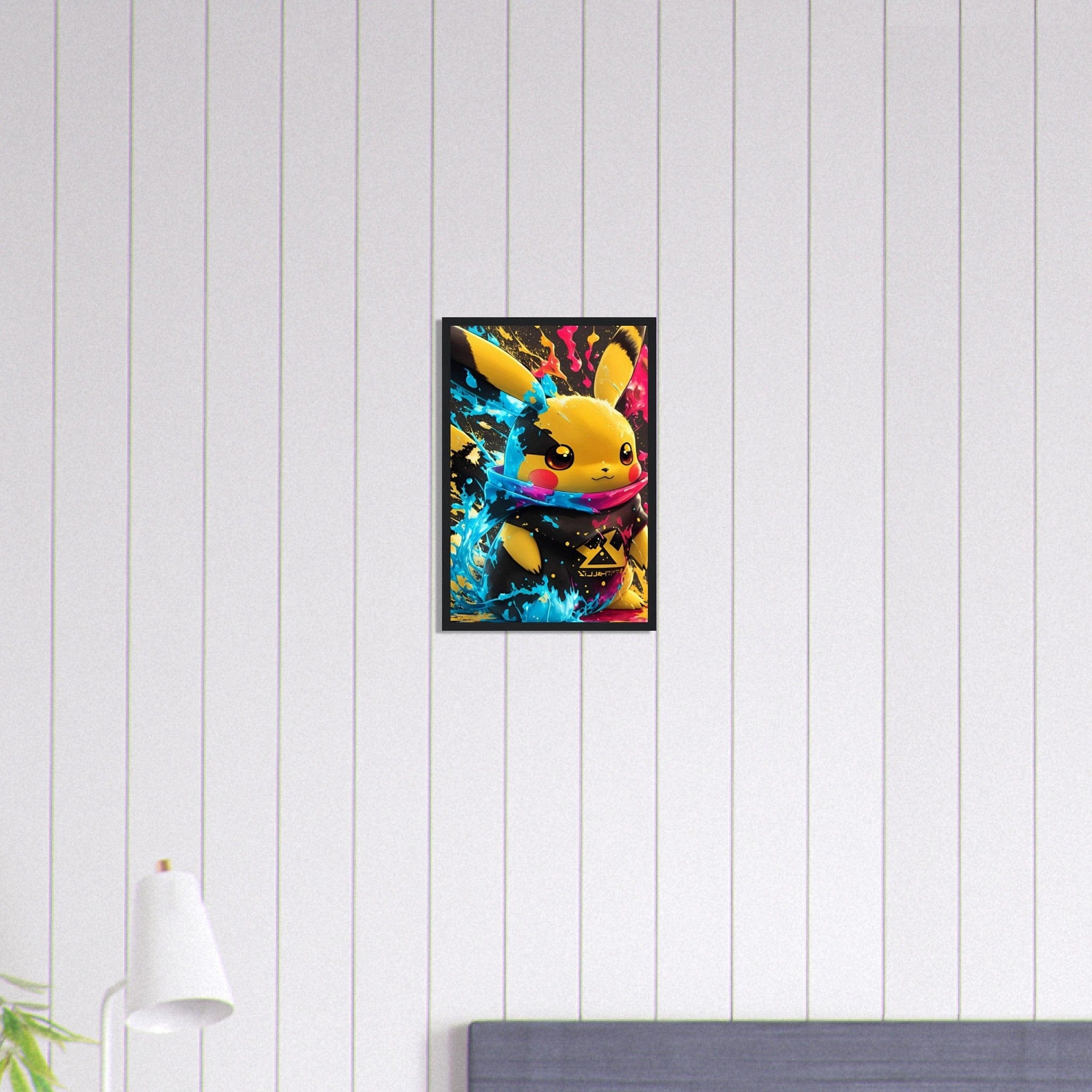 Canvanation Print Material 30x45 cm / 12x18″ Tableau Pokémon Pikachu Graffiti