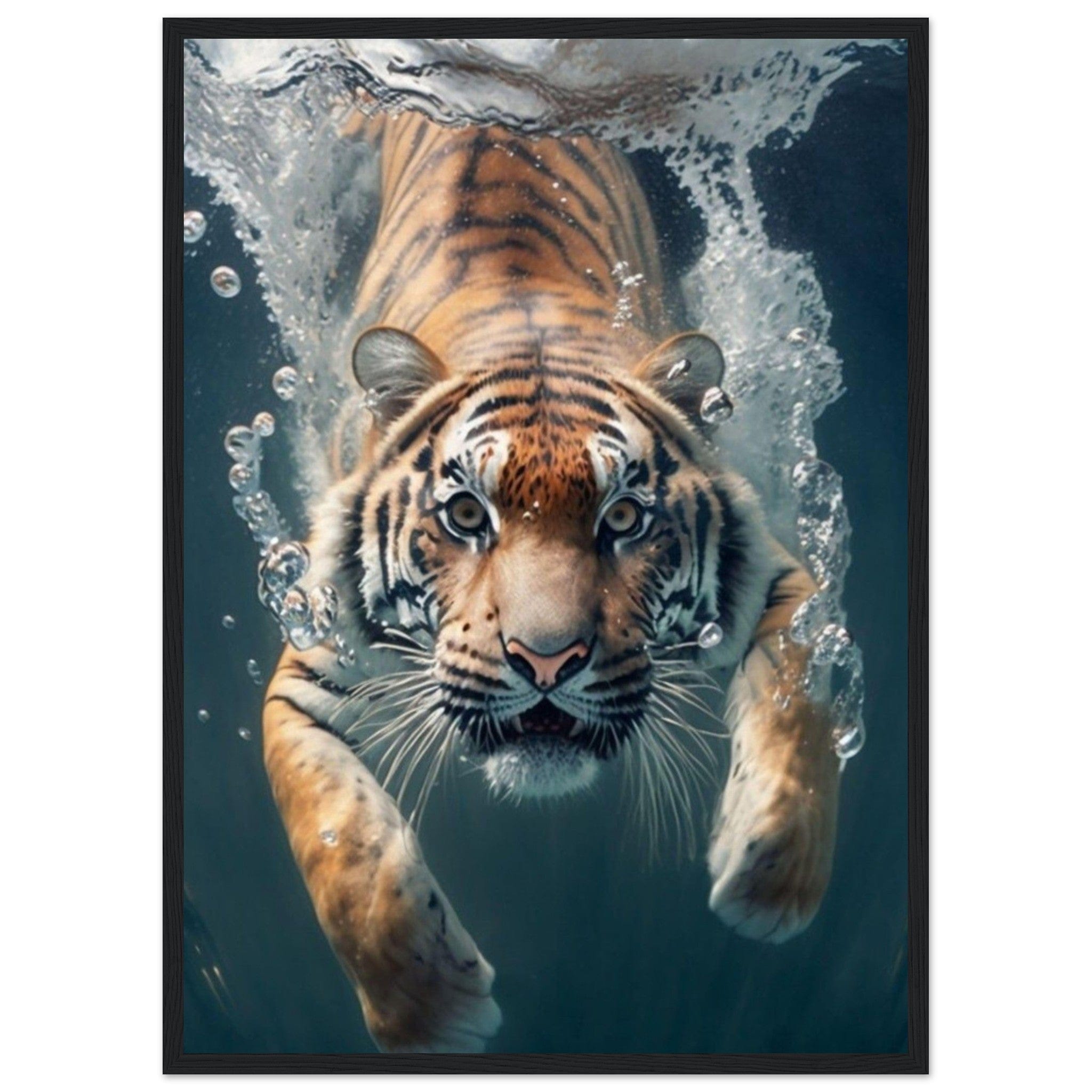 Canvanation Print Material 50x70 cm / 20x28″ Tableau Tigre Dans L'Eau
