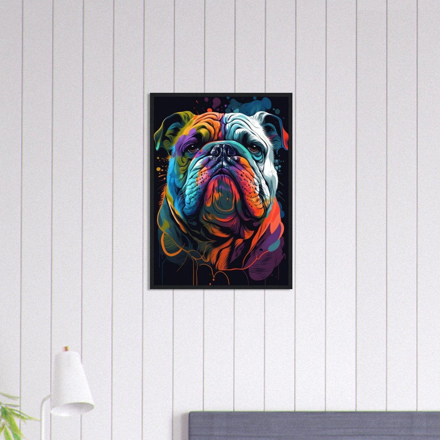 Canvanation Print Material 50x70 cm / 20x28″ Tableau Chien - Vivre dans l'instant