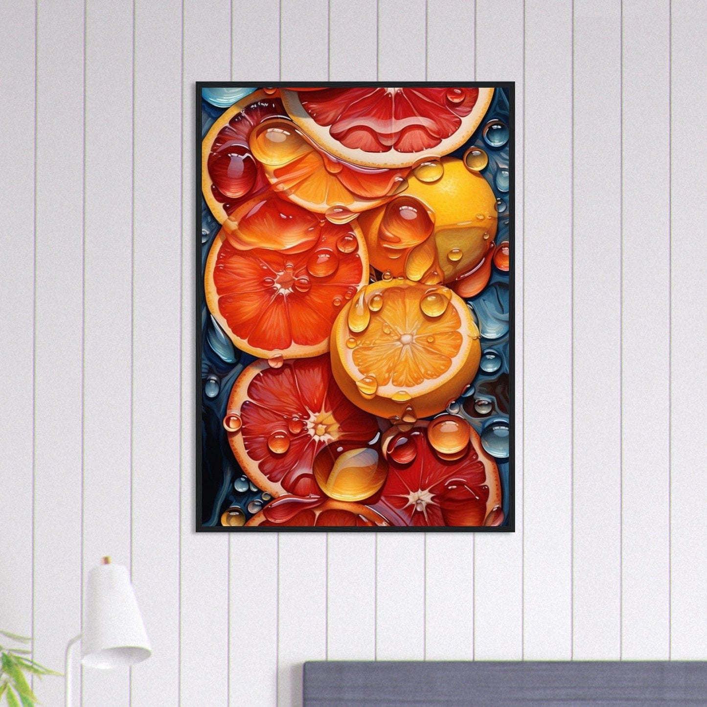 Canvanation Print Material 70x100 cm / 28x40″ Tableau Cuisine Orange Sangine