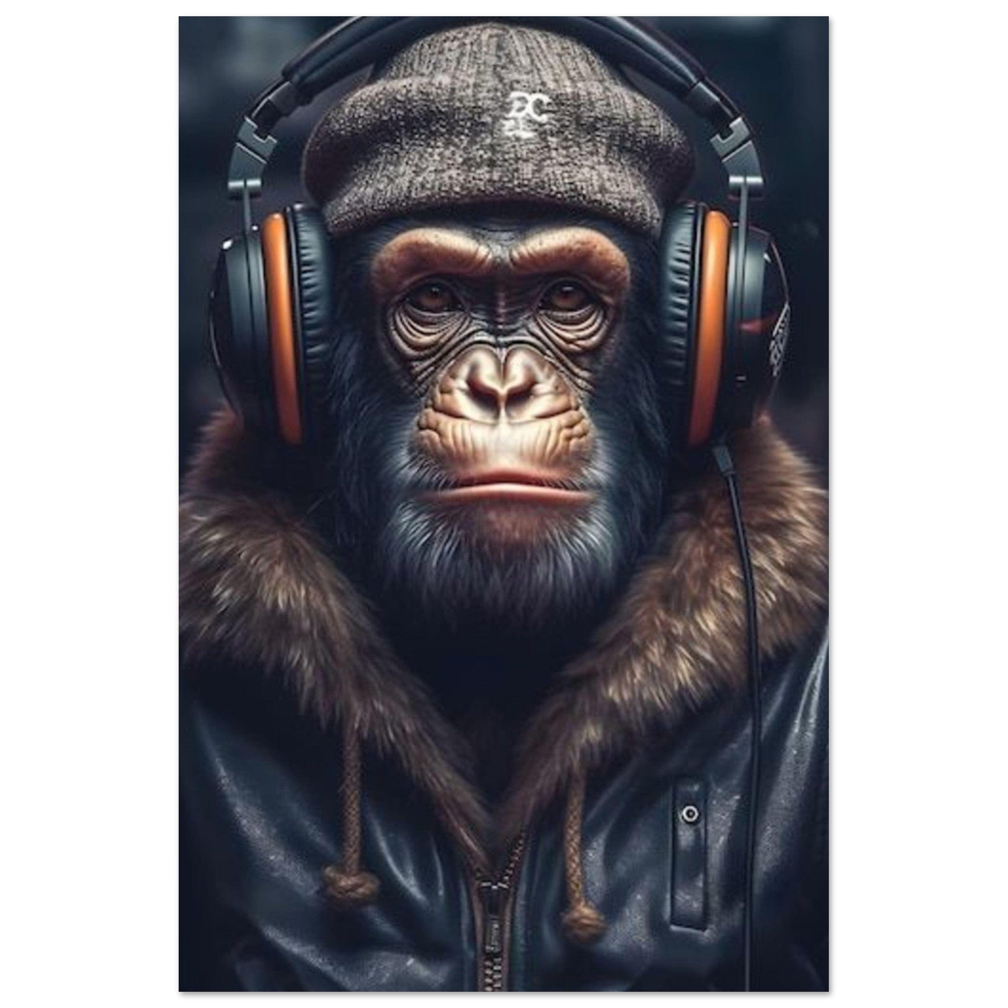 Canvanation Print Material 30x45 cm / 12x18″ Poster Singe Bonnet Casque