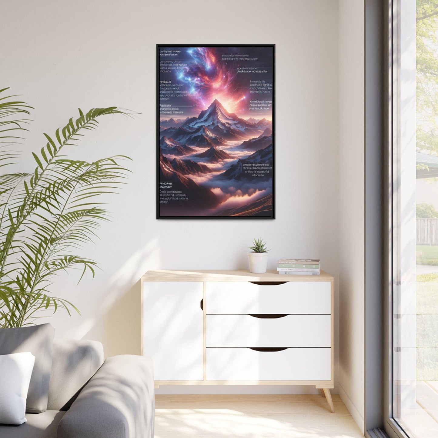 Printify Canvas Tableau Éclats d'Altitude : L'Éternité Sculptée dans les Cimes