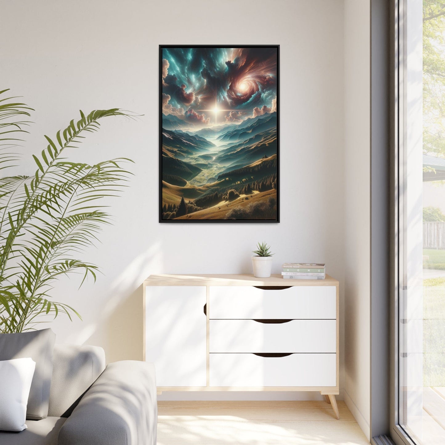 Printify Canvas Tableau Au sommet des émotions : Les crêtes de l'émerveillement