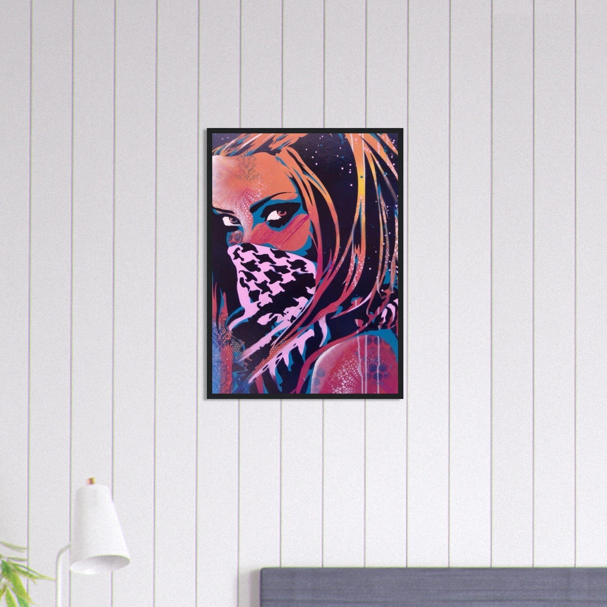 Canvanation Print Material 50x70 cm / 20x28″ Tableau Street Art Femme Gang