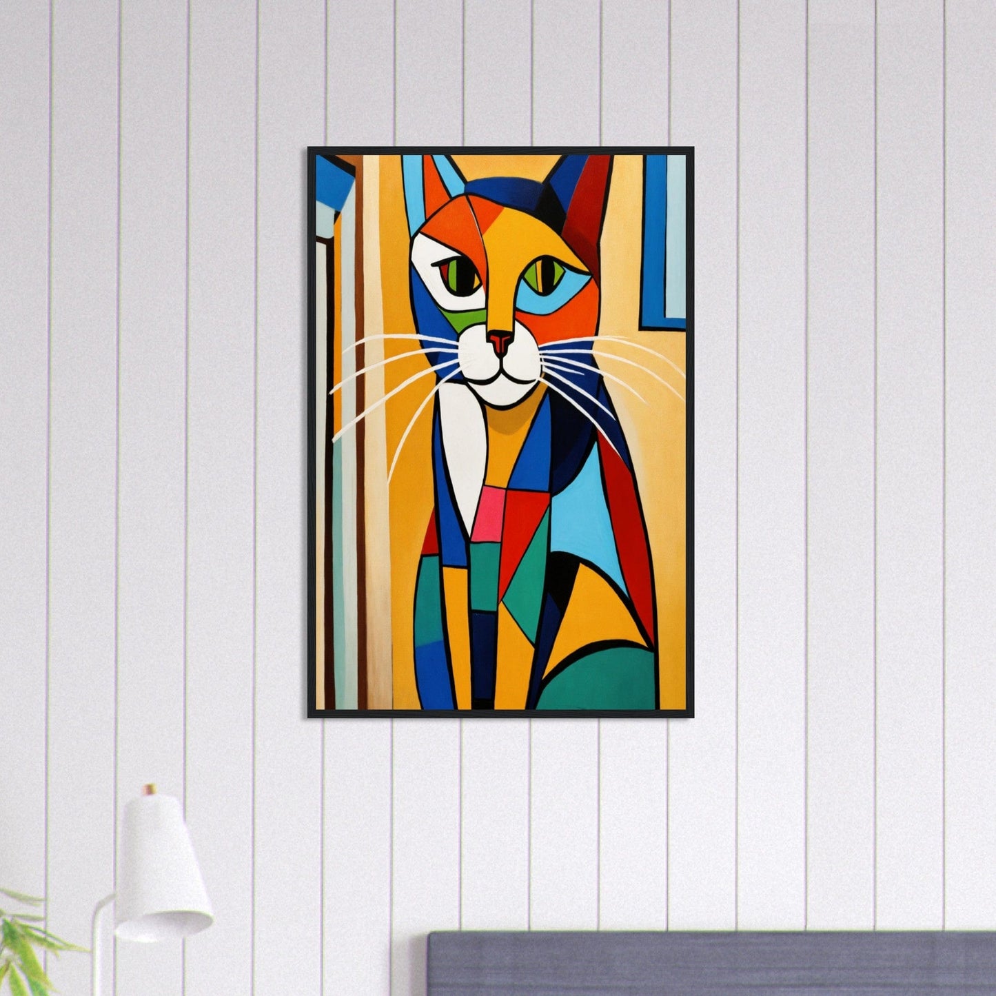 Canvanation Print Material 60x90 cm / 24x36″ Tableau Chat Chasseur De Rêves